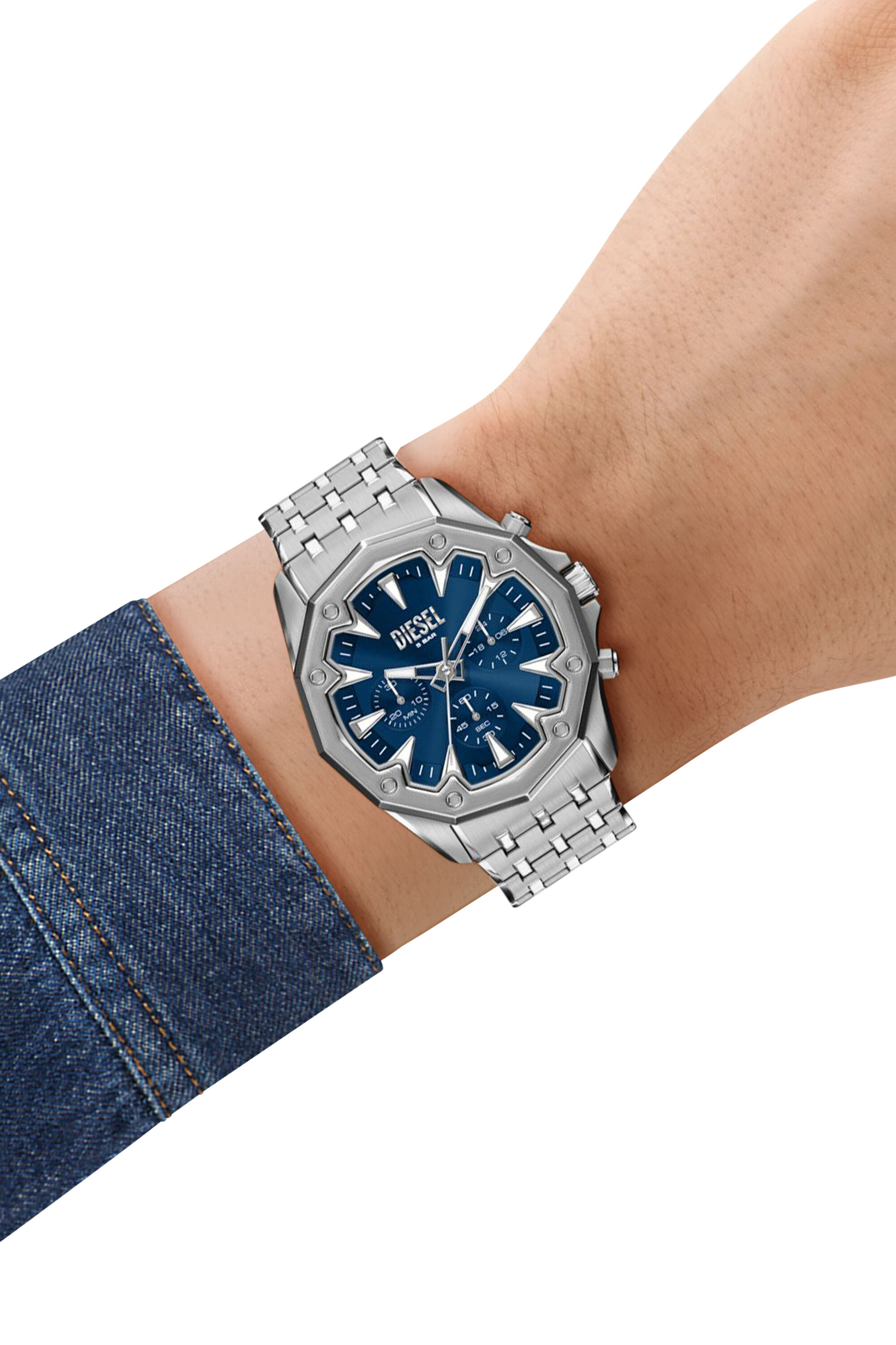 DZ4706 WATCH Stinger Stainless Steel Watch｜シルバー｜メンズ｜DIESEL