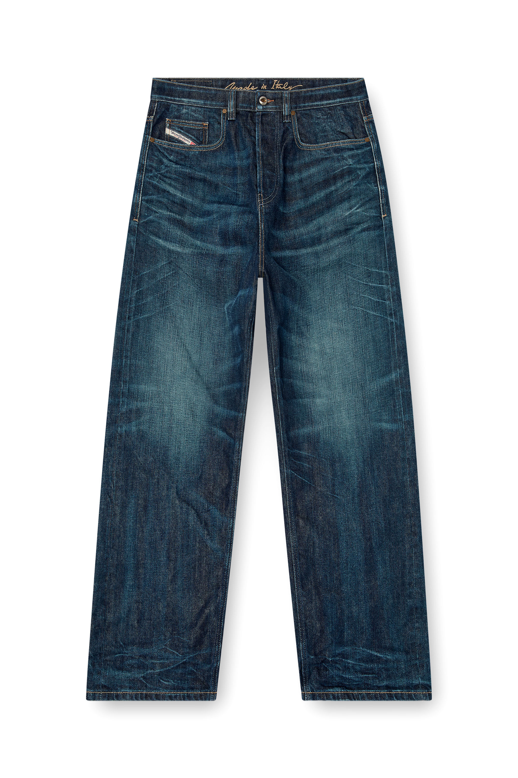 Diesel - Male's Relaxed Jeans 2001 D-Macro 09Q04, ダークブルー - 2