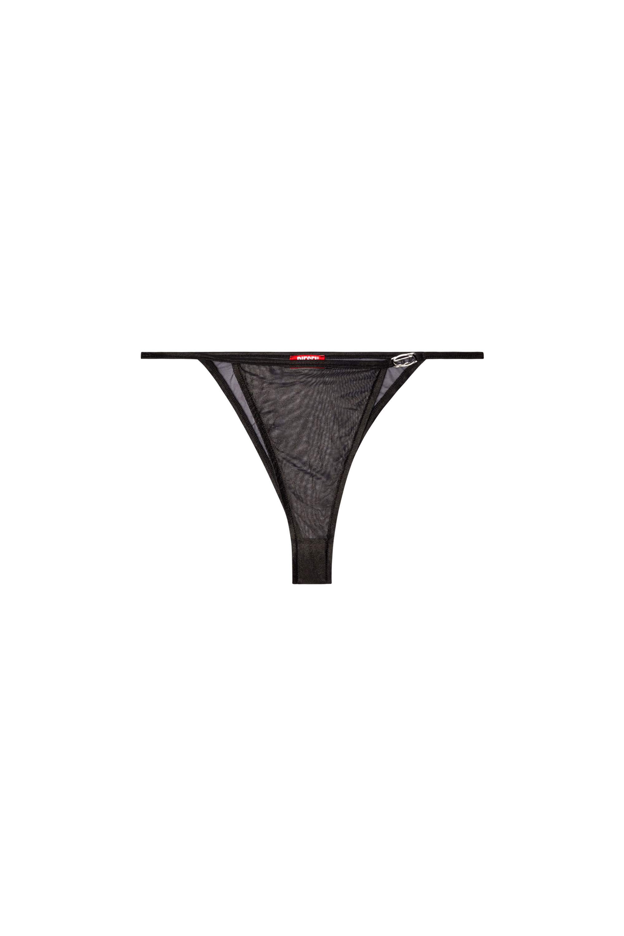 Diesel - PUNCHY-GFT, Female's Metallic briefs with Oval D detail in ブラック - 2
