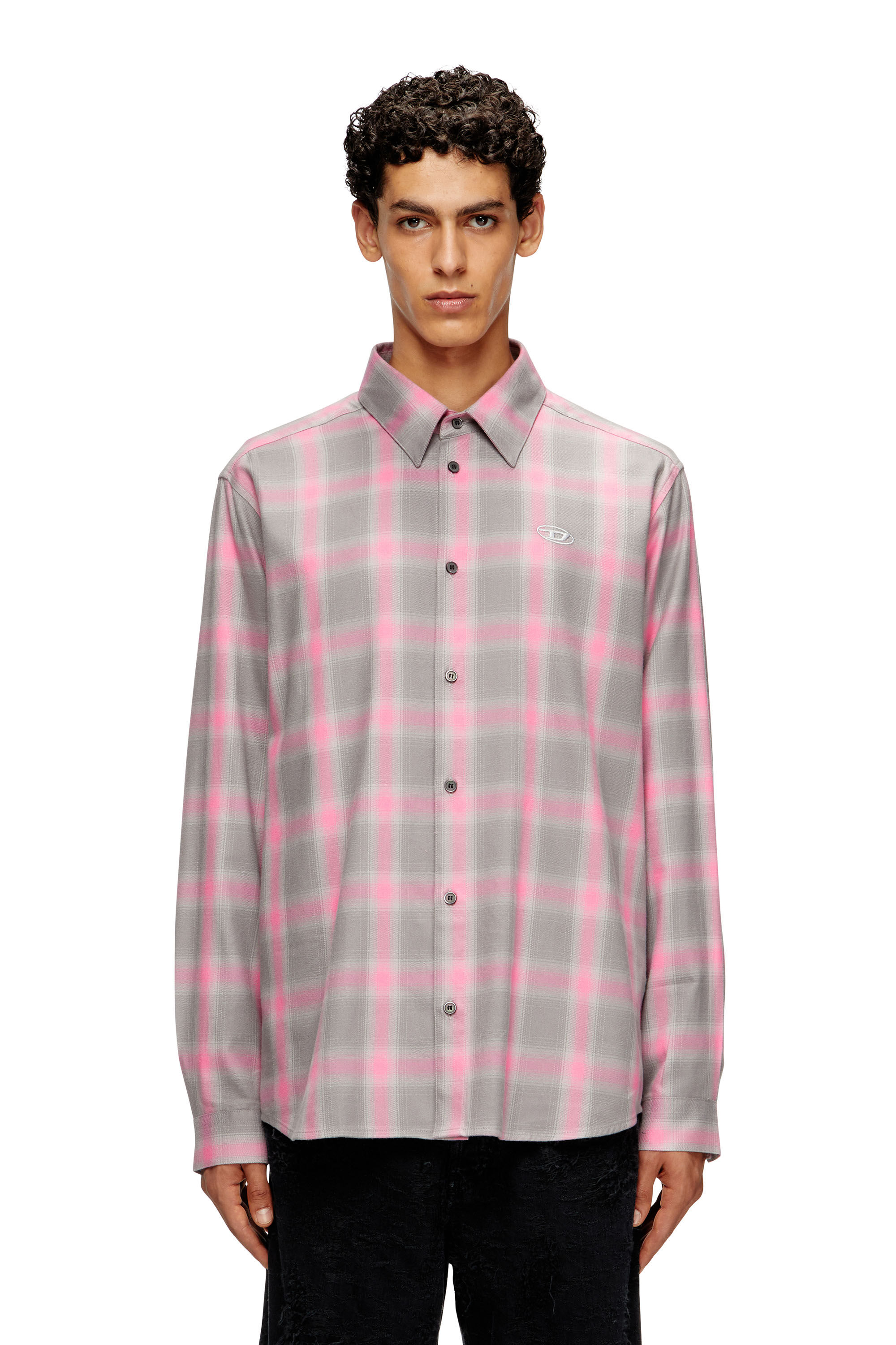 S-SIMPLY-CHECK-HGBT 長袖シャツ｜マルチカラー｜メンズ｜DIESEL
