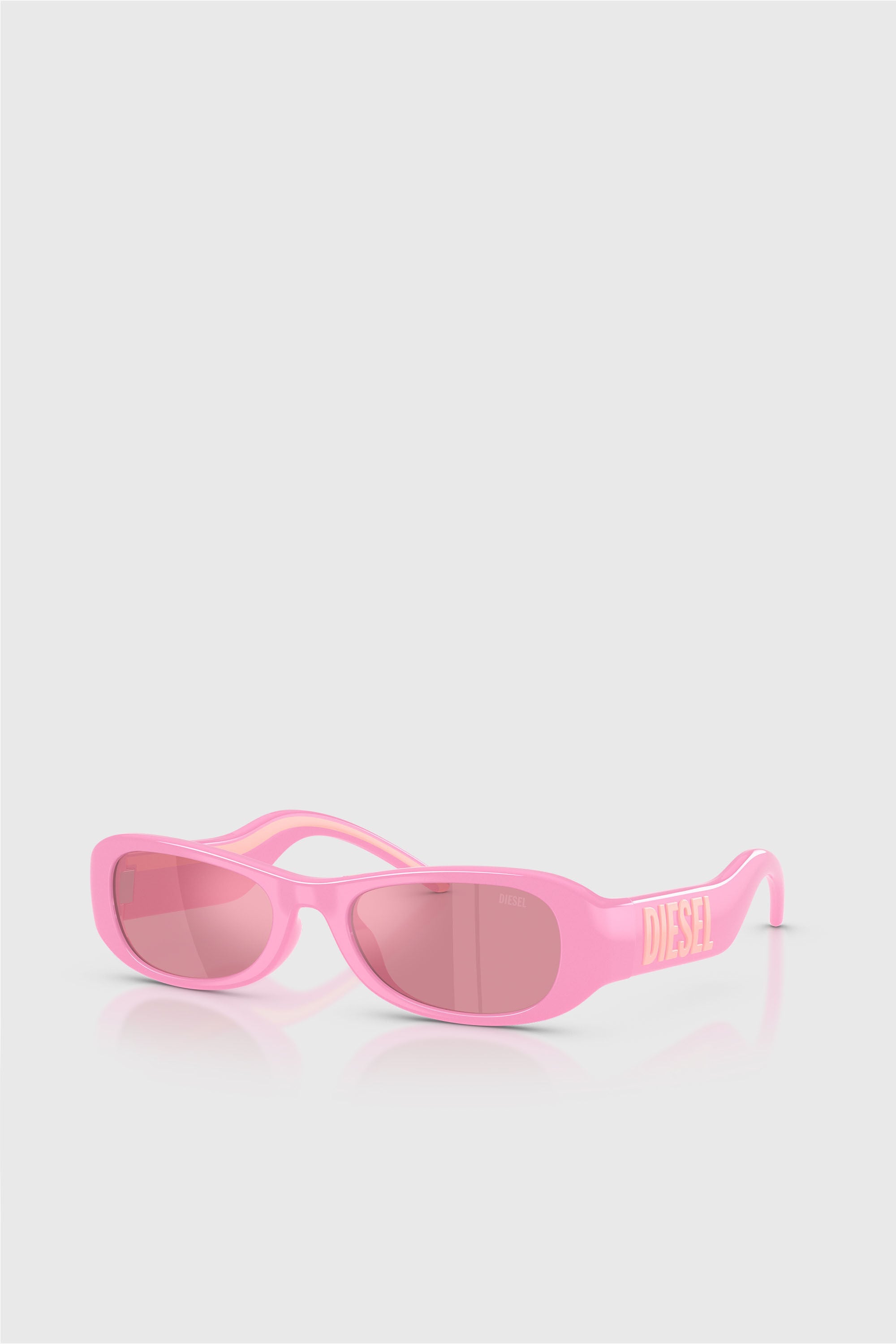 Diesel - 0DL3020U, Unisex's Pillow Sunglasses in ピンク / ホワイト - 2