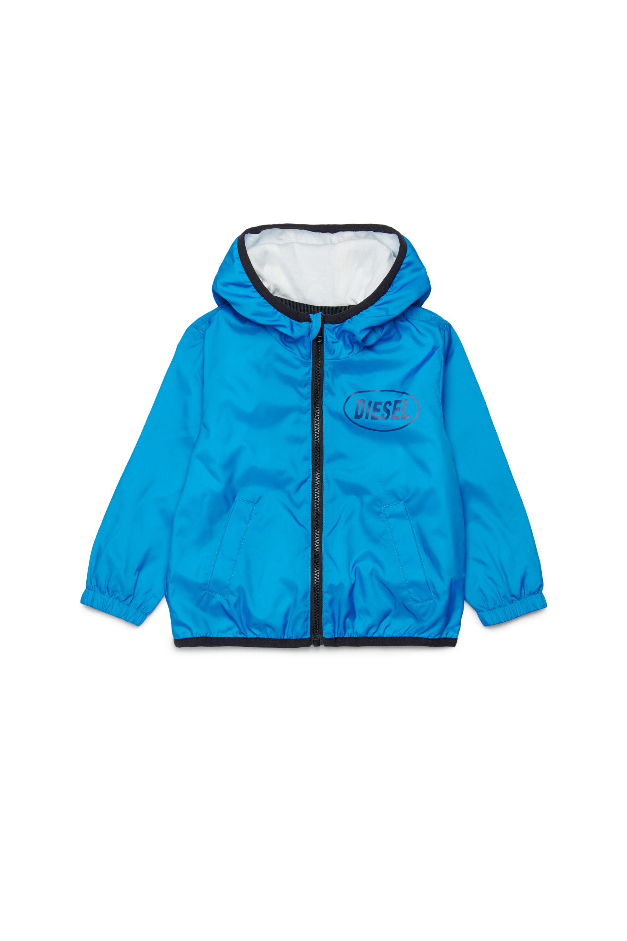 Diesel - JFLOGGYB, Unisex's フード付きジャケット in ブルー - 1