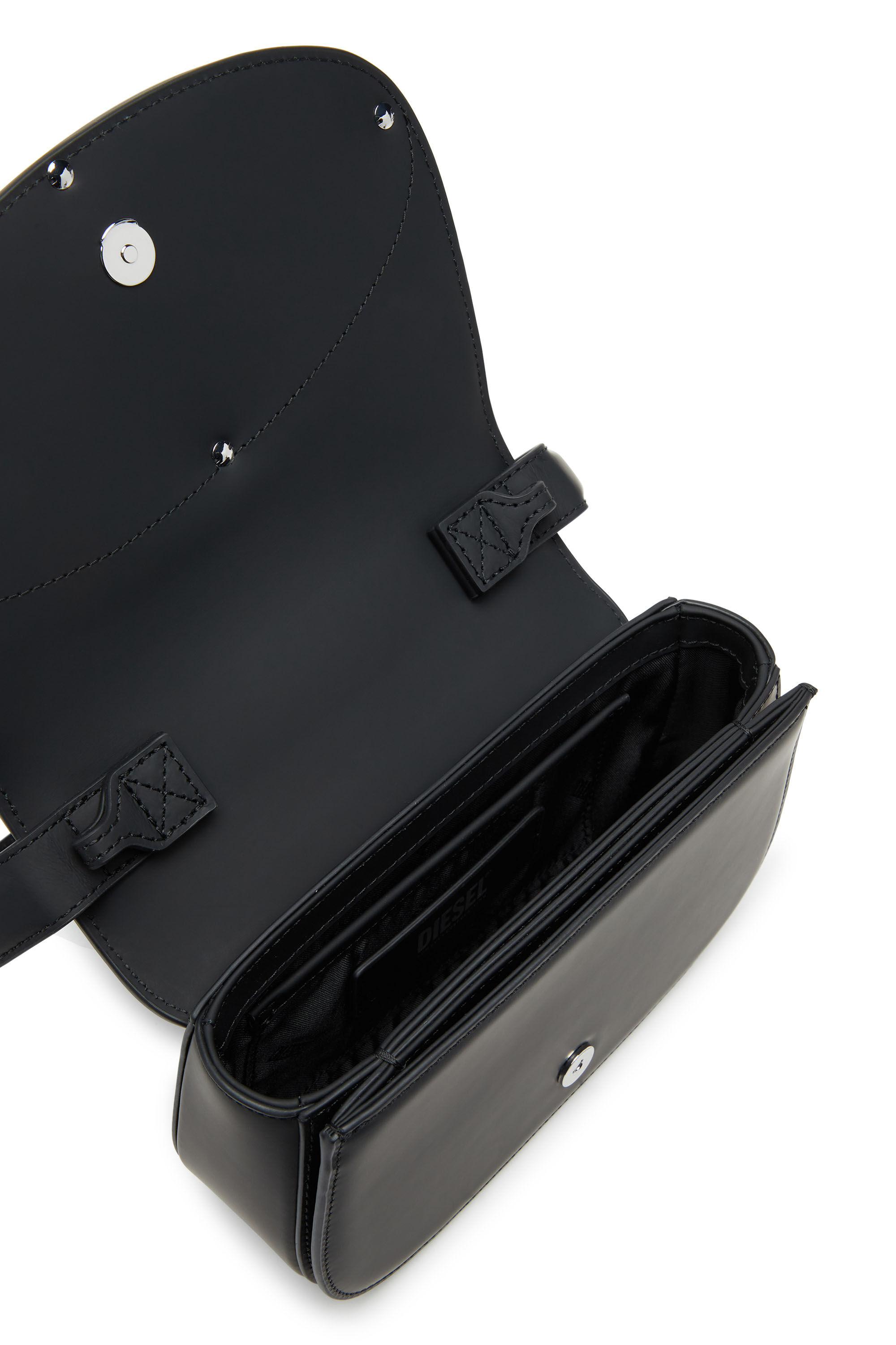 Diesel - 1DR, Female's 1DR-Iconic shoulder bag in matte leather in ブラック - 5