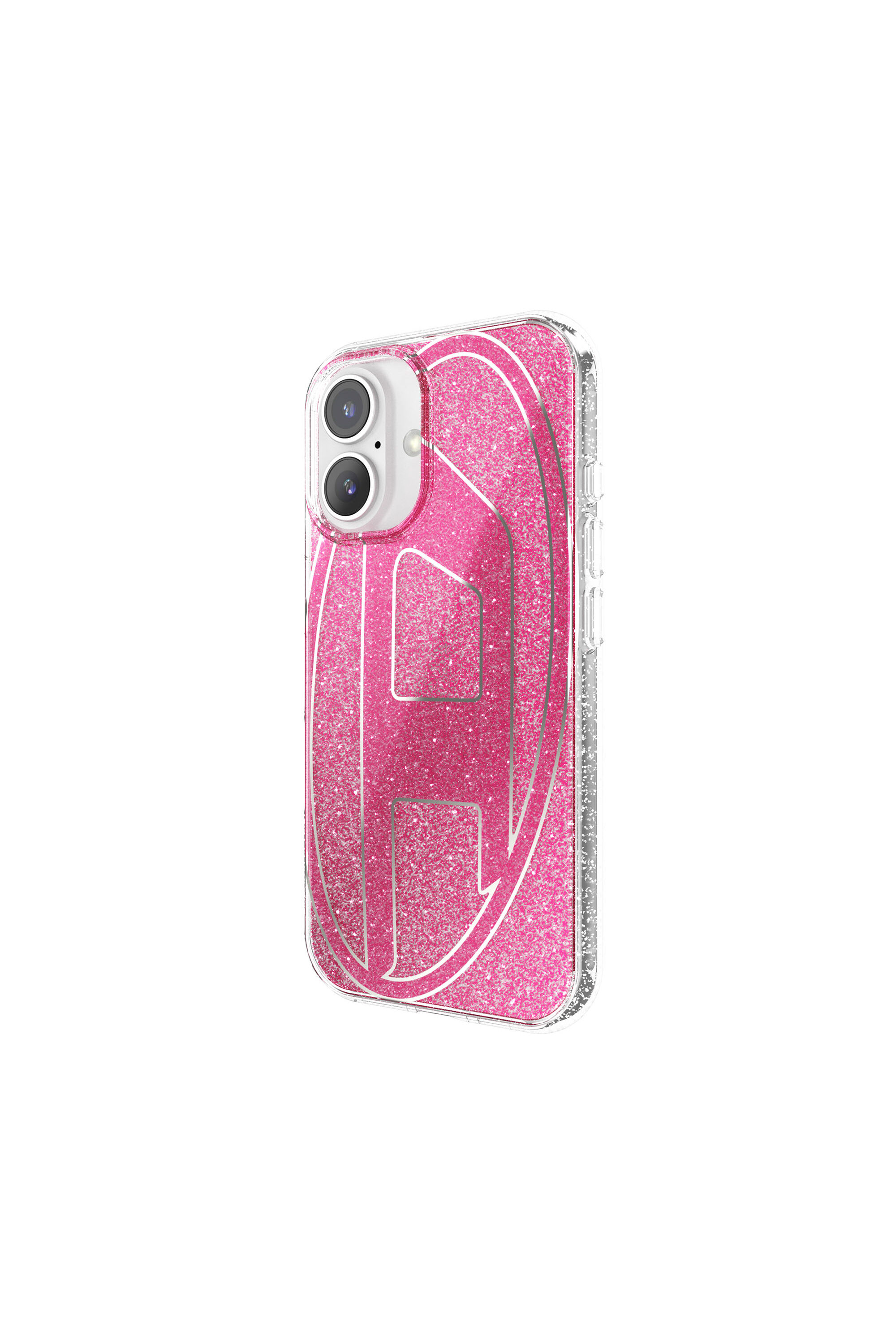 早い者勝ち!!! DIESEL ◆ スマホケース | 60055 Aop Case 60155 AOP CASE Oval D Glitter Case for iP 16｜ピンク