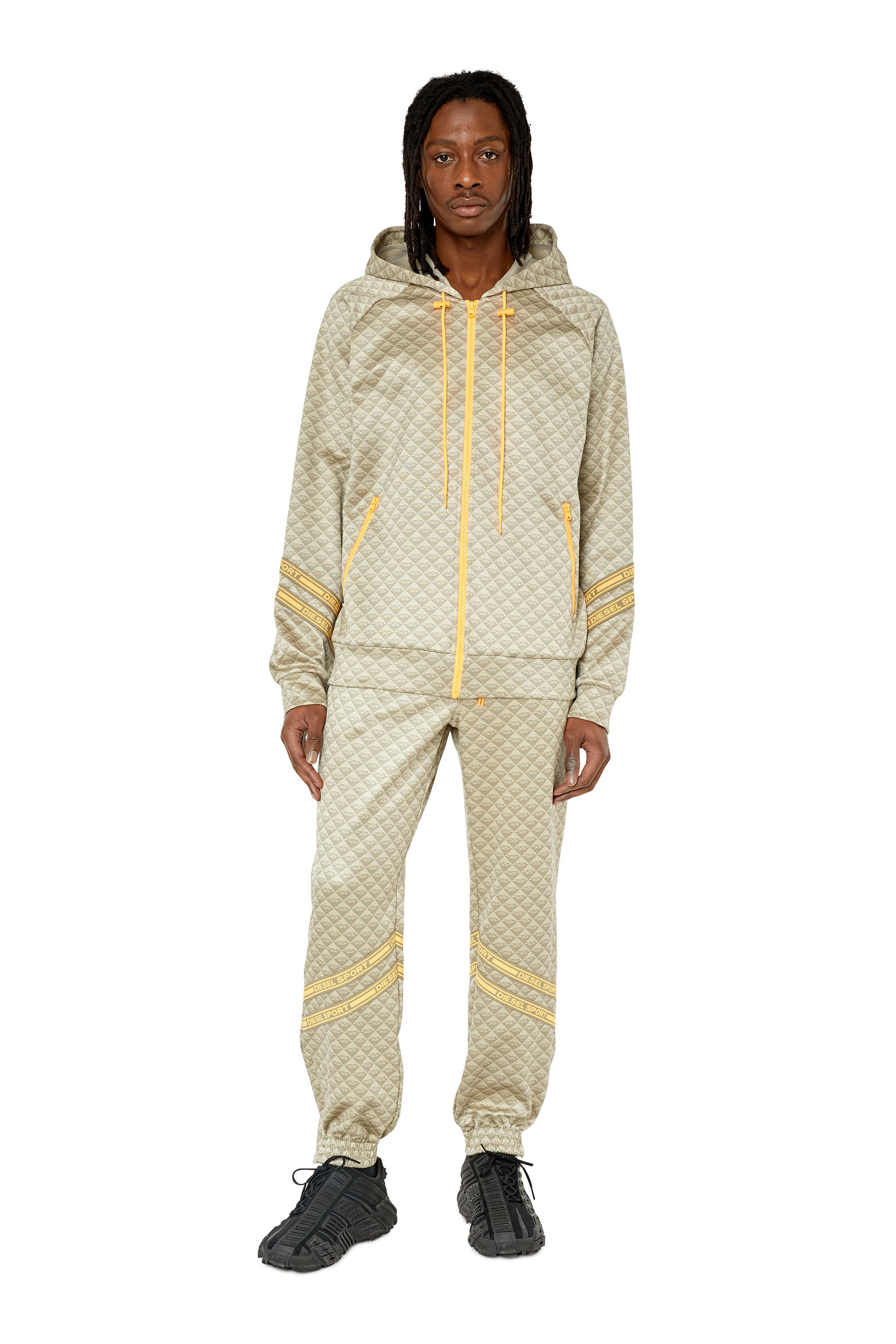 Diesel - AMST-CORBAN-HT29, Male's ジャケット ジップアップ DIESEL SPORT in ミリタリーグリーン - 1