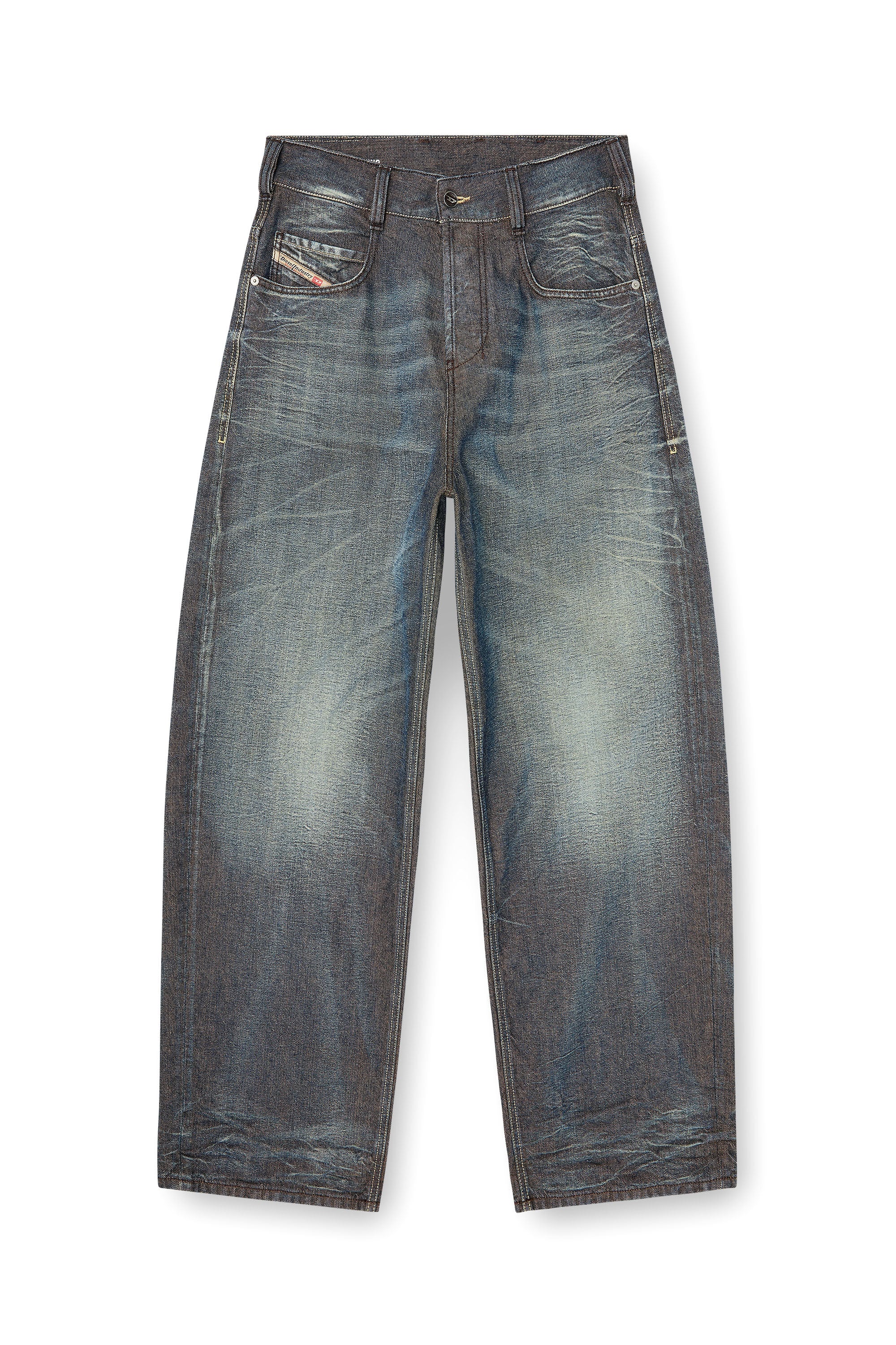 Diesel - Unisex's Relaxed Jeans 1997 D-Enim-M 007EM, ダークブルー - 6