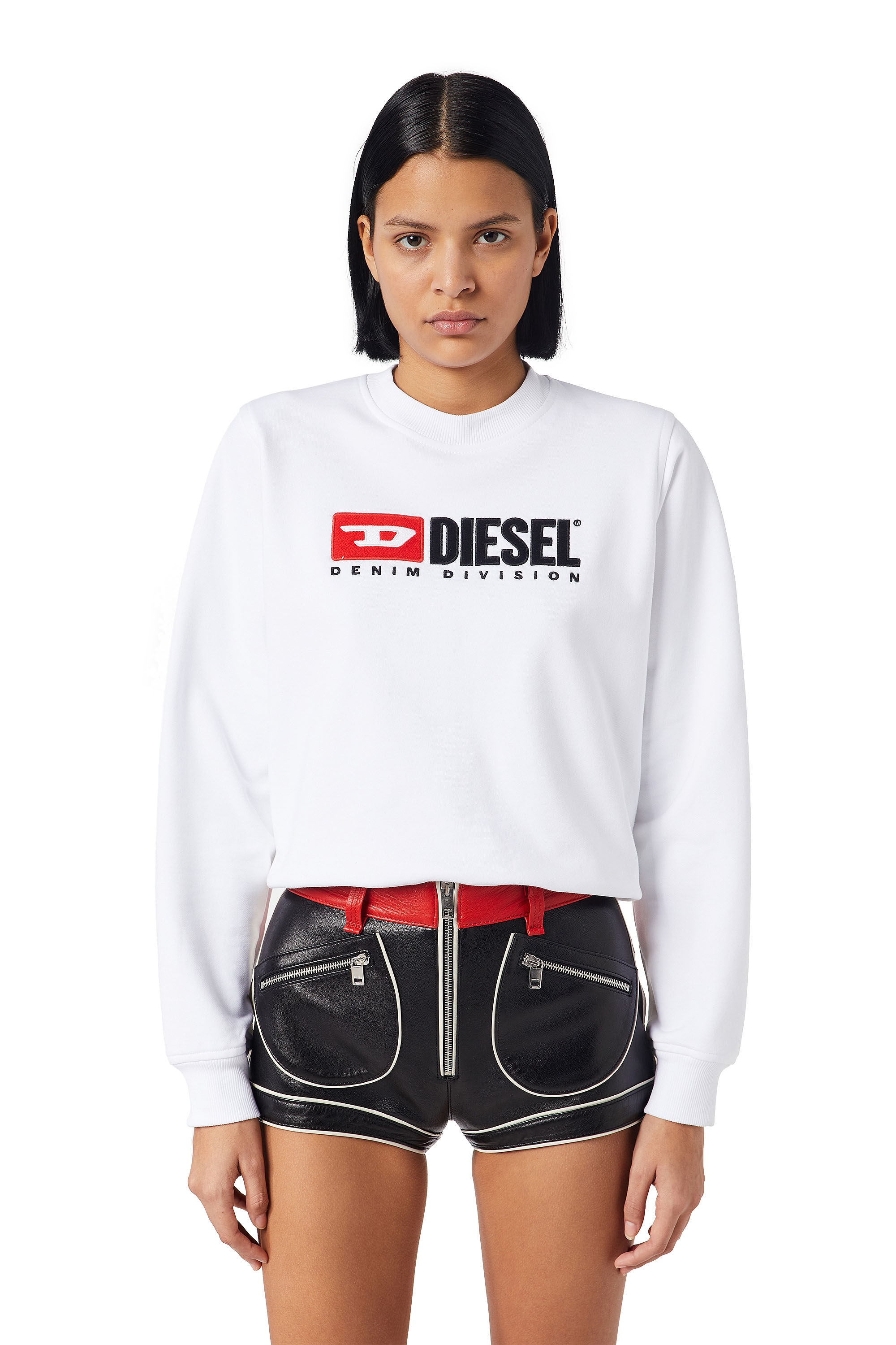 Diesel - F-REGGY-DIV, Female's Denim Division sweatshirt in ホワイト - 3