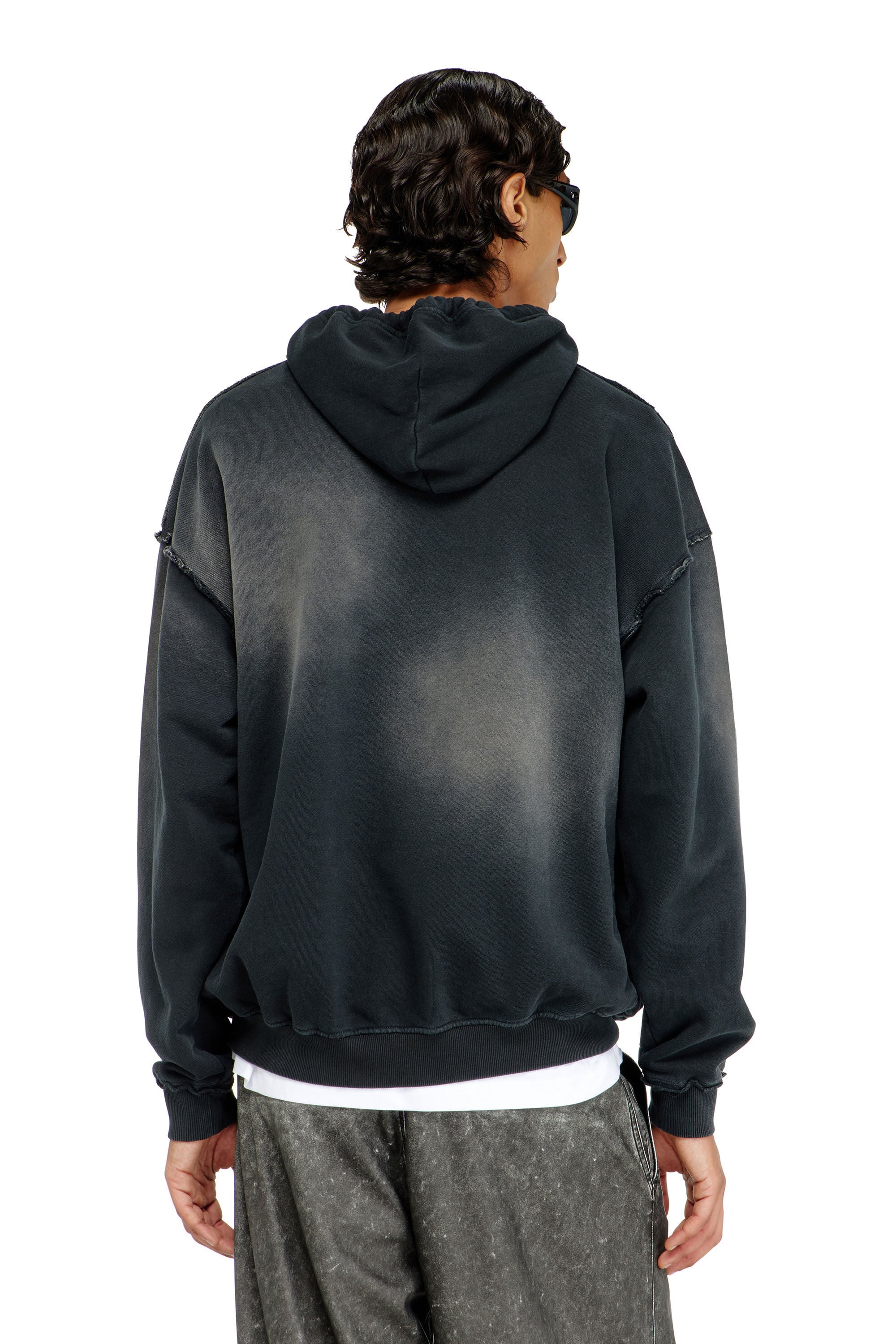 Diesel - S-POCK-HOOD, Male's プルオーバーパーカー in ブラック - 4