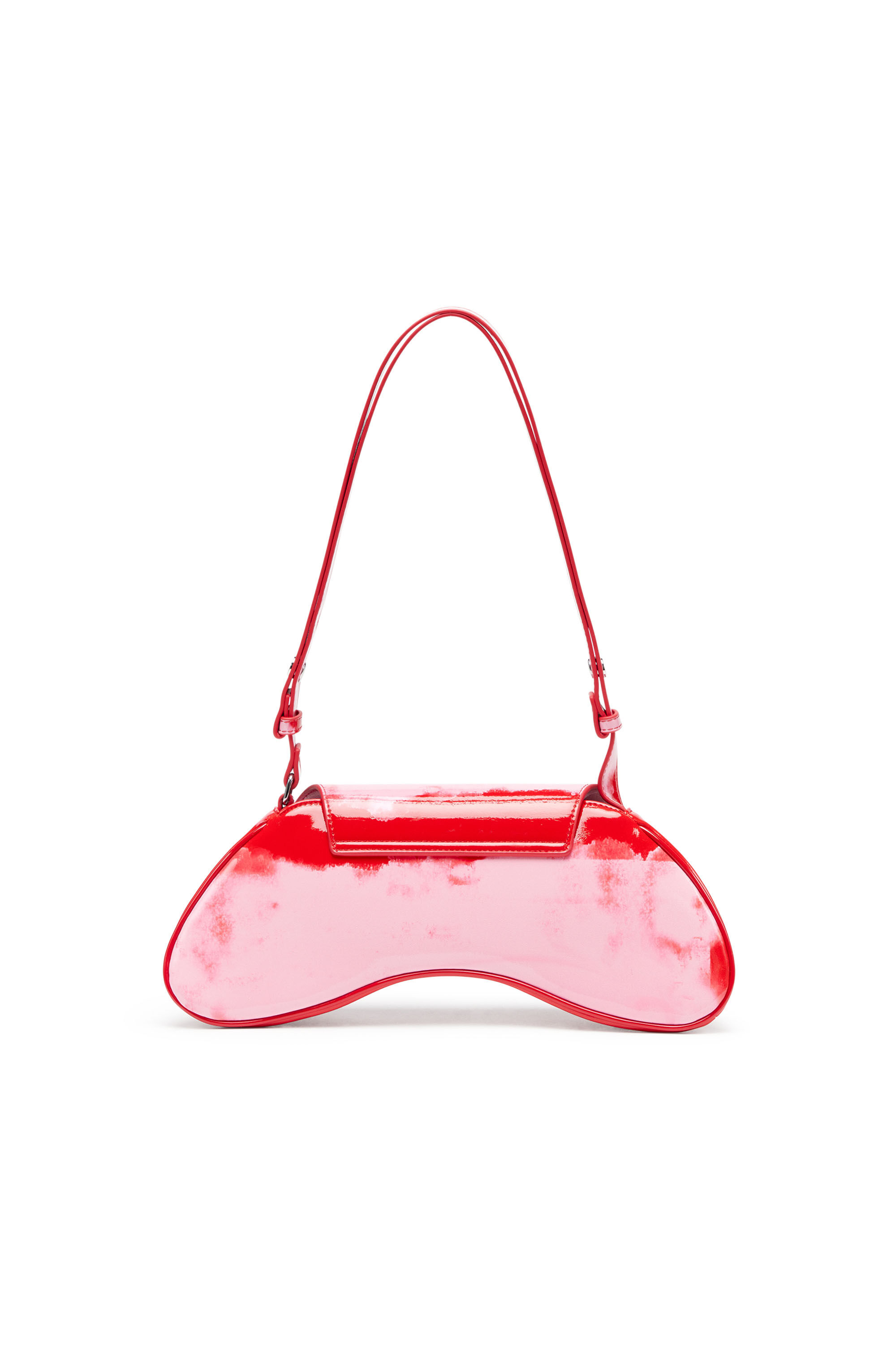 Diesel - PLAY CROSSBODY, Female's Play-Shoulder bag in printed glossy PU in ピンク/レッド - 3