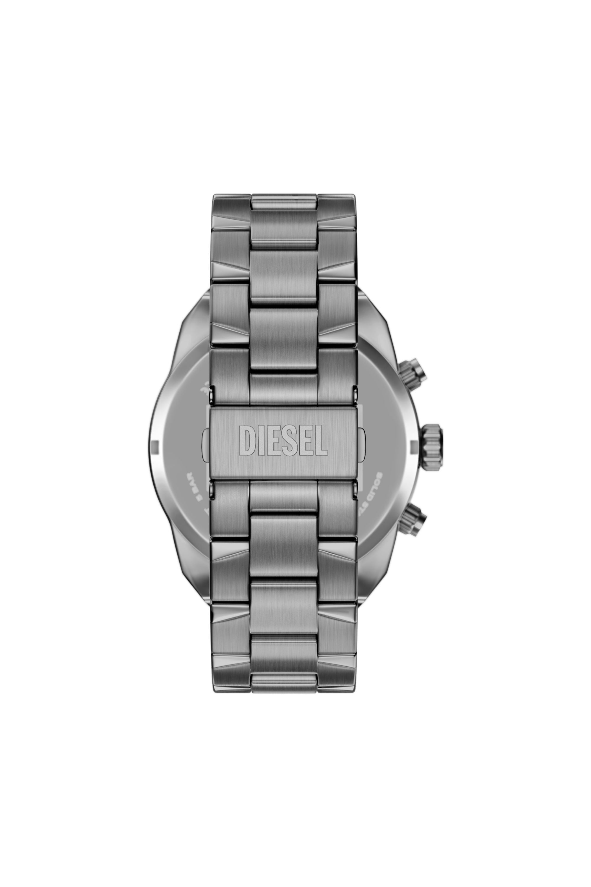 DZ4724 WATCH Spiked gunmetal stainless steel watch｜グレー｜メンズ