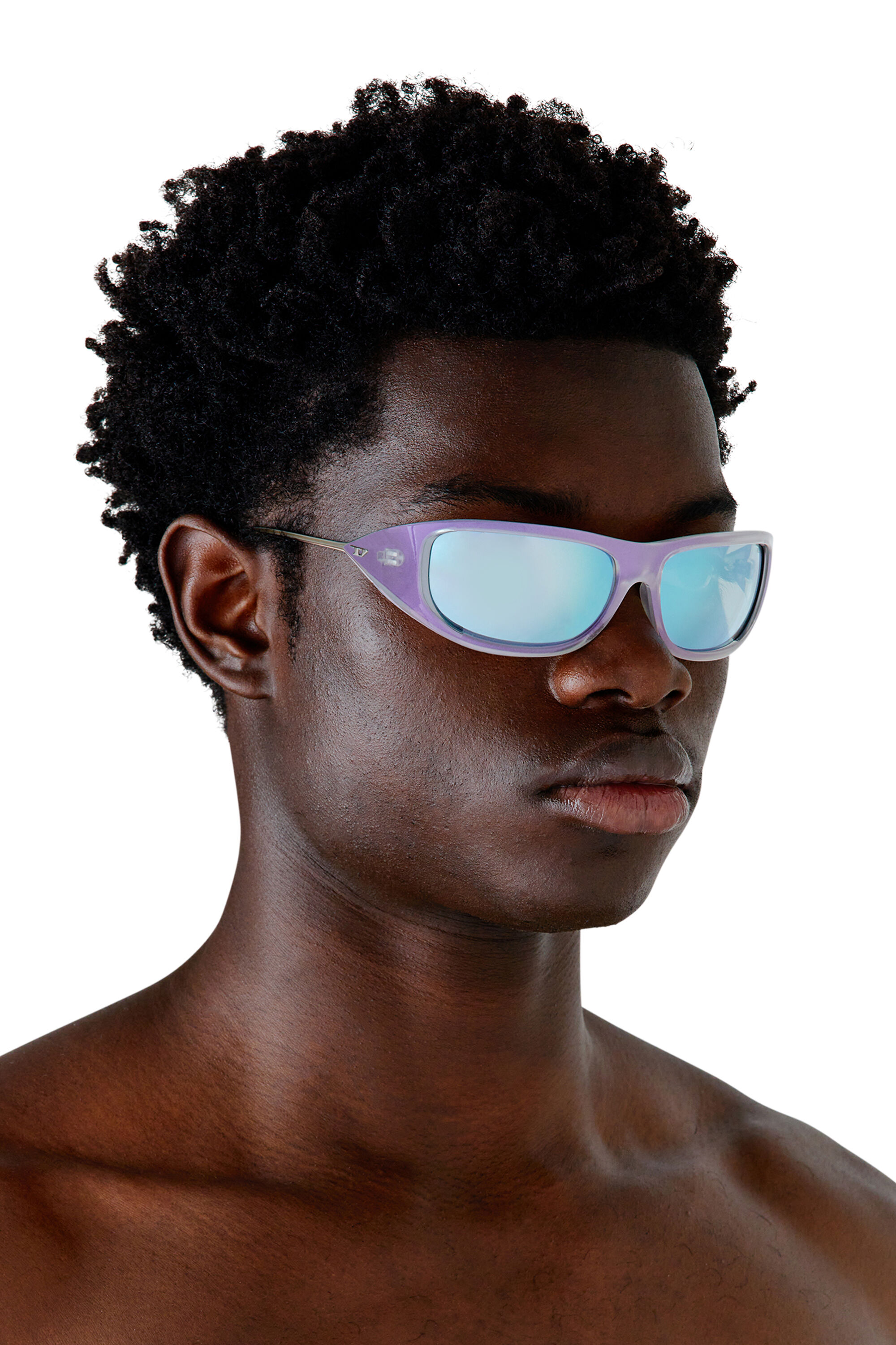 Diesel - 0DL3001 SIZE 61, Unisex's Wraparound style sunglasses in バブル - 4
