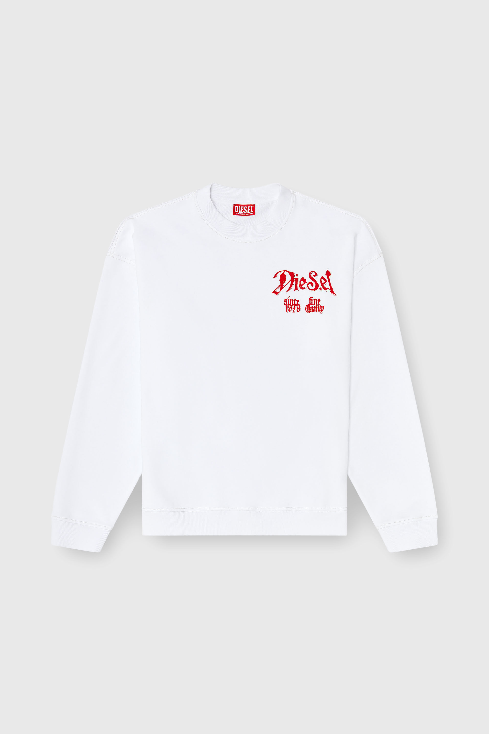 Diesel - S-BOXT-AA2, Male's プルオーバースウェット in ホワイト - 2