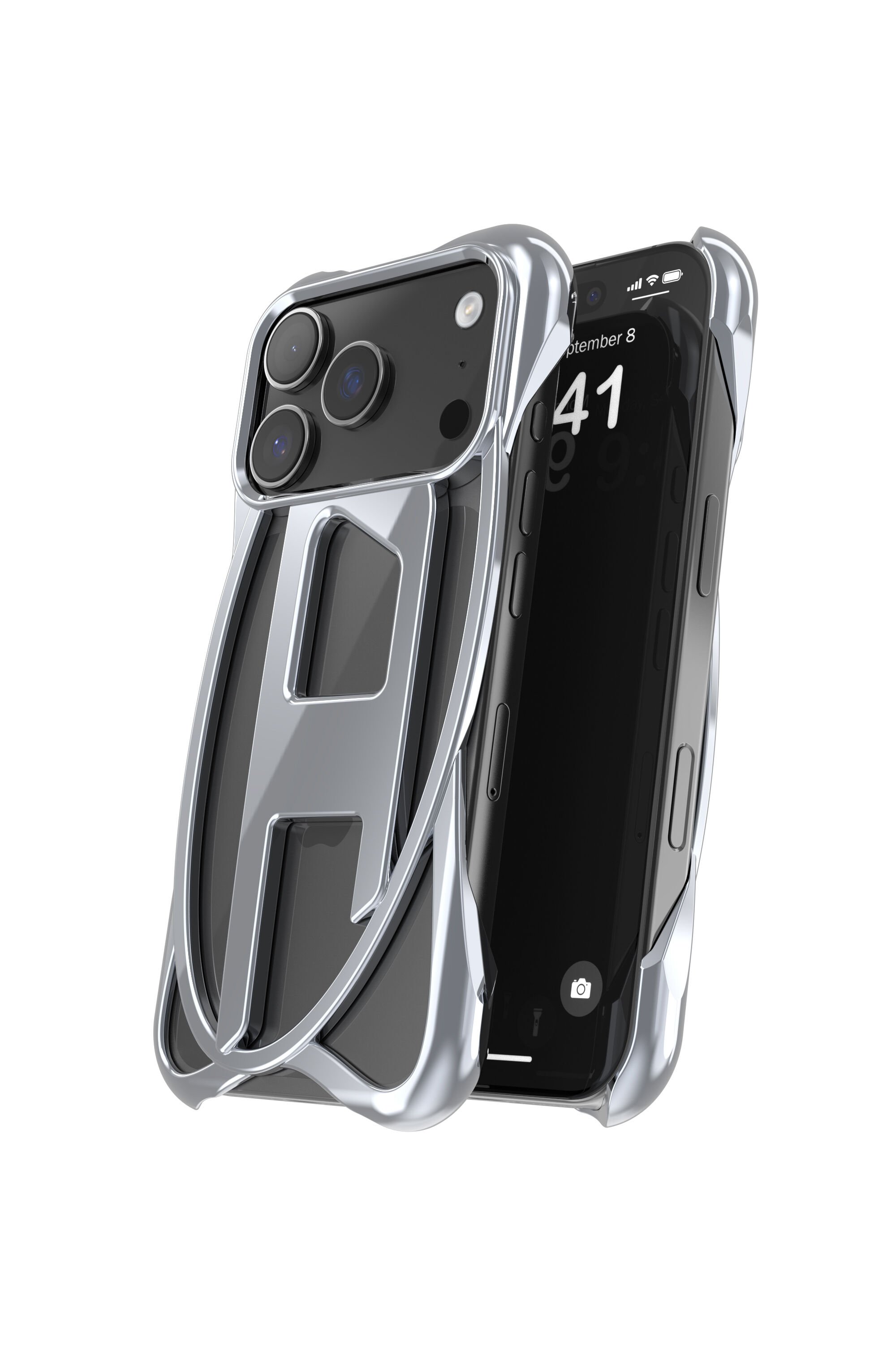 Diesel - 60445  D FRAME CASE, Unisex's IPHONE 17 PRO in ダークグレー - 3