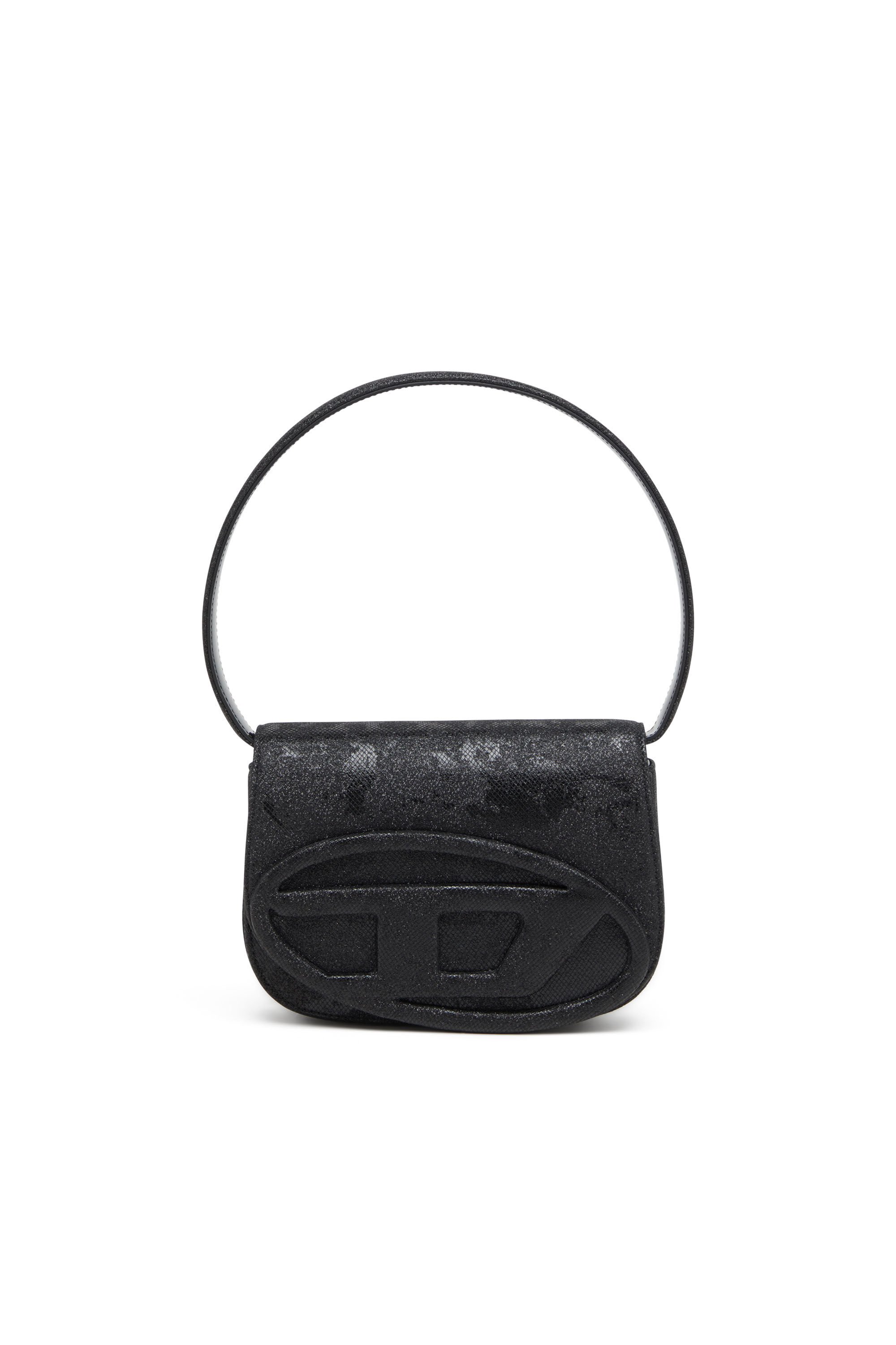 Diesel - 1DR, Female's 1DR-Iconic 1DR bag in glitter-camo Lurex in ブラック - 2