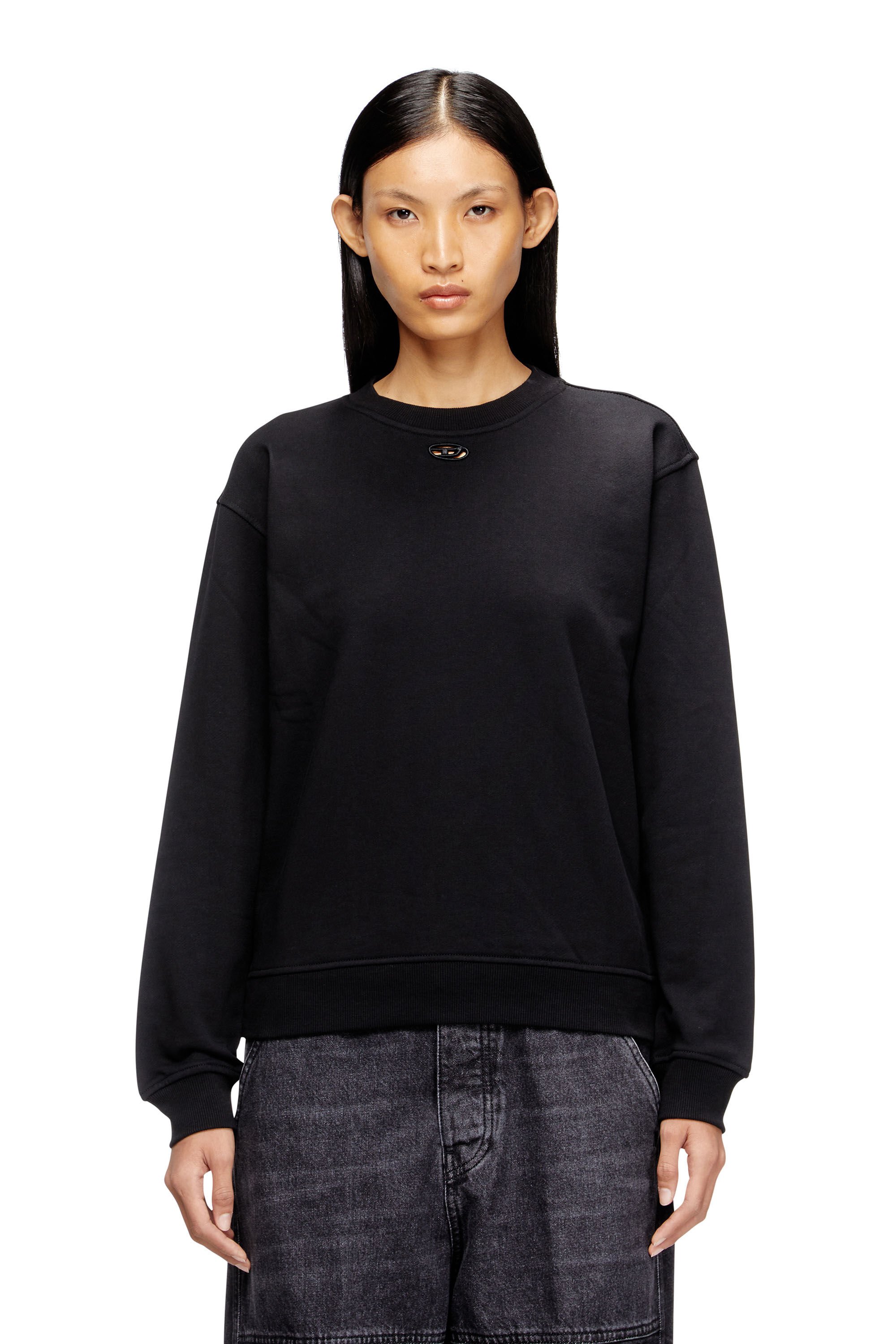 Diesel - F-NORMY-OD, Female's プルオーバースウェット in ブラック - 3