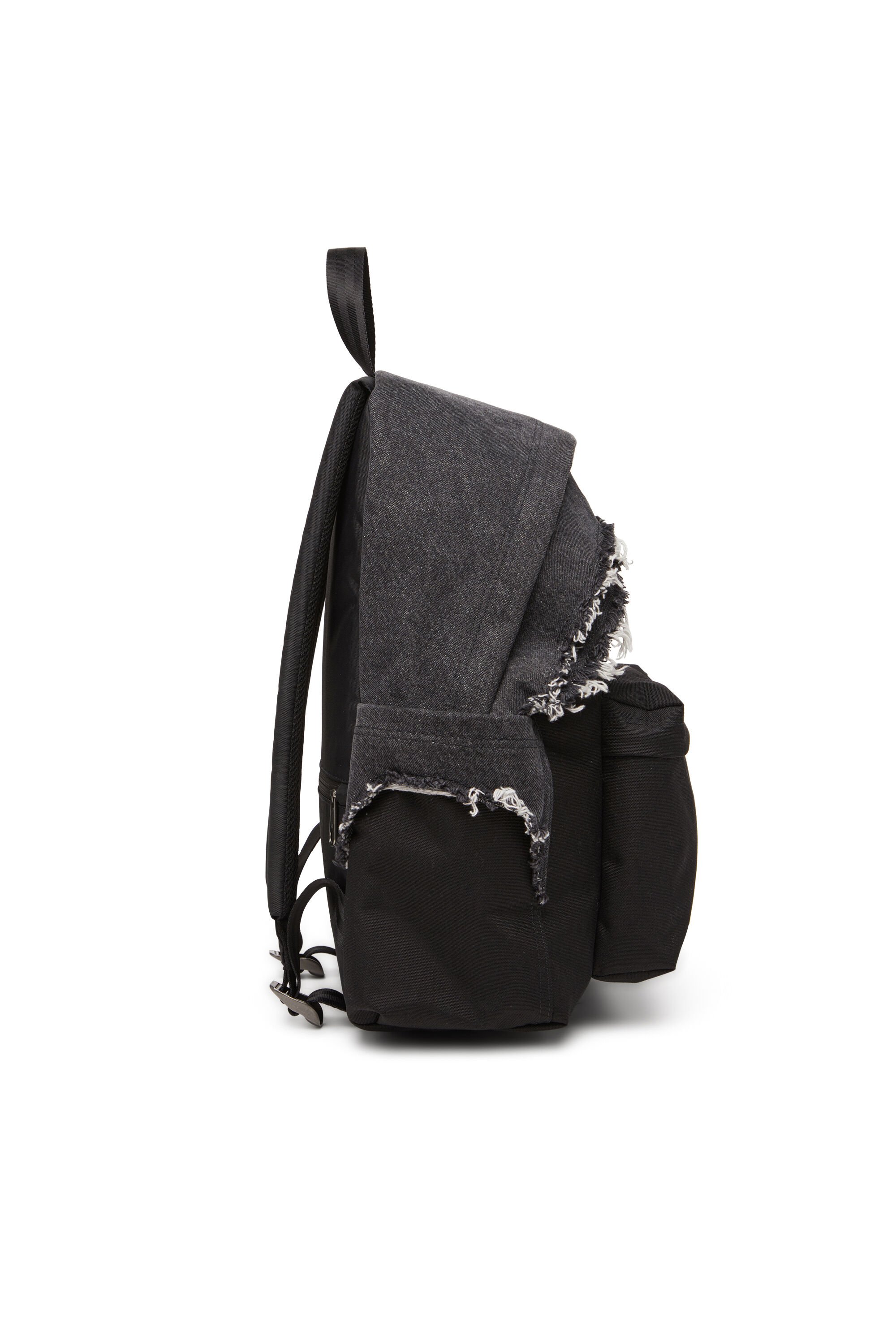 Diesel - DIESEL DAY PAK'R, Unisex's Backpack in destroyed denim and CORDURA® in ブラック - 4