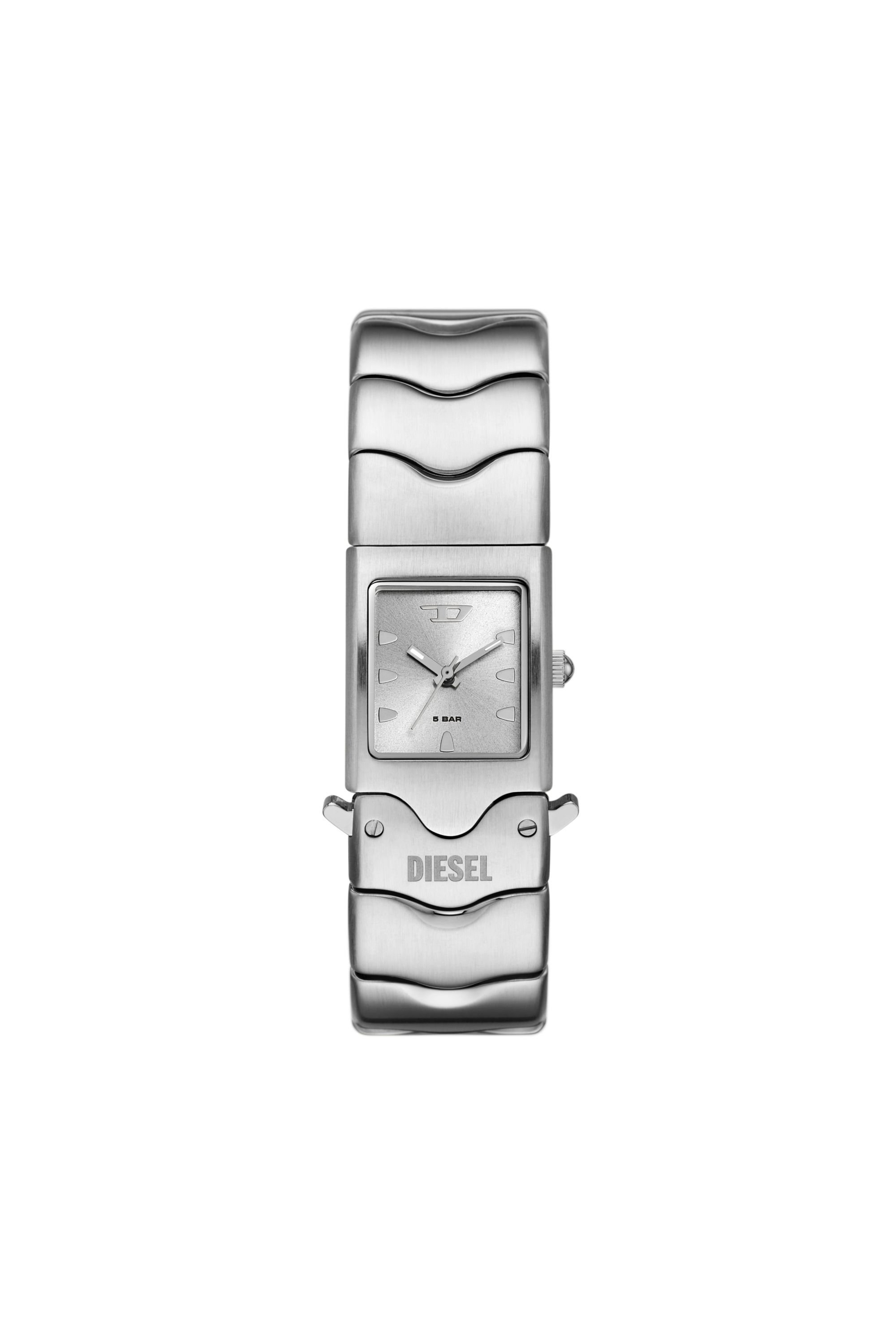Diesel - DZ2222, Unisex's Diesel Closer Three-Hand Stainless Steel Watch in シルバー - 1