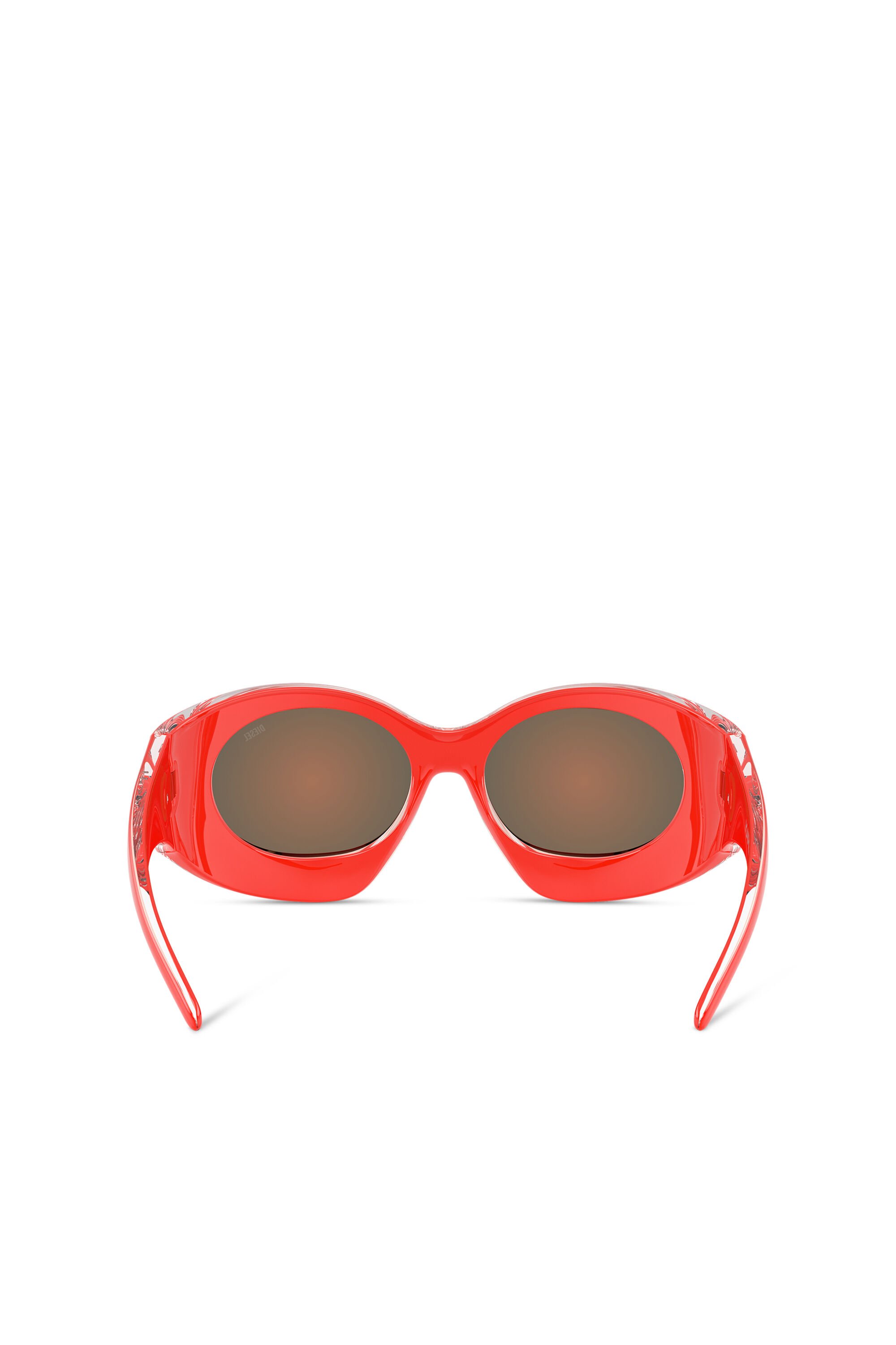 Diesel - 0DL3014U KAROLG, Unisex's Wraparound shape sunglasses in オレンジ - 3