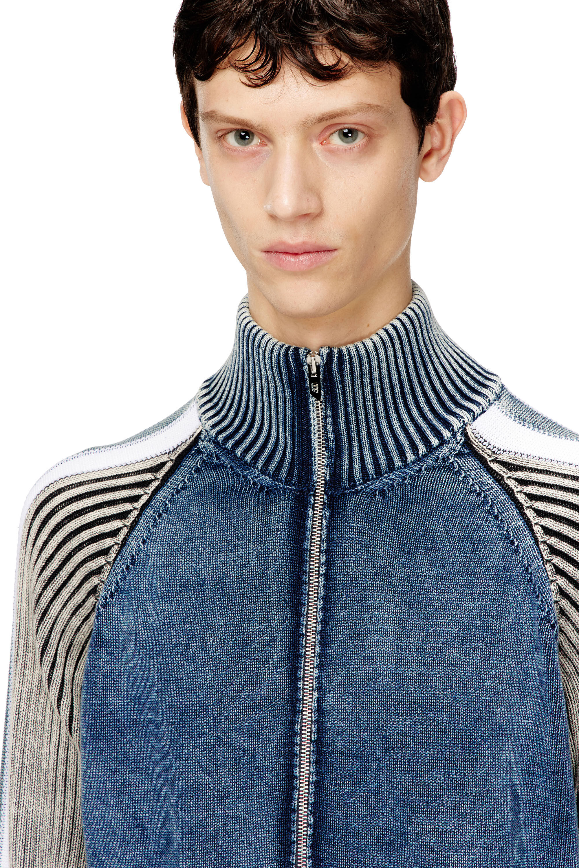 K-HERONIMO ジップアップニット｜マルチカラー｜メンズ｜DIESEL