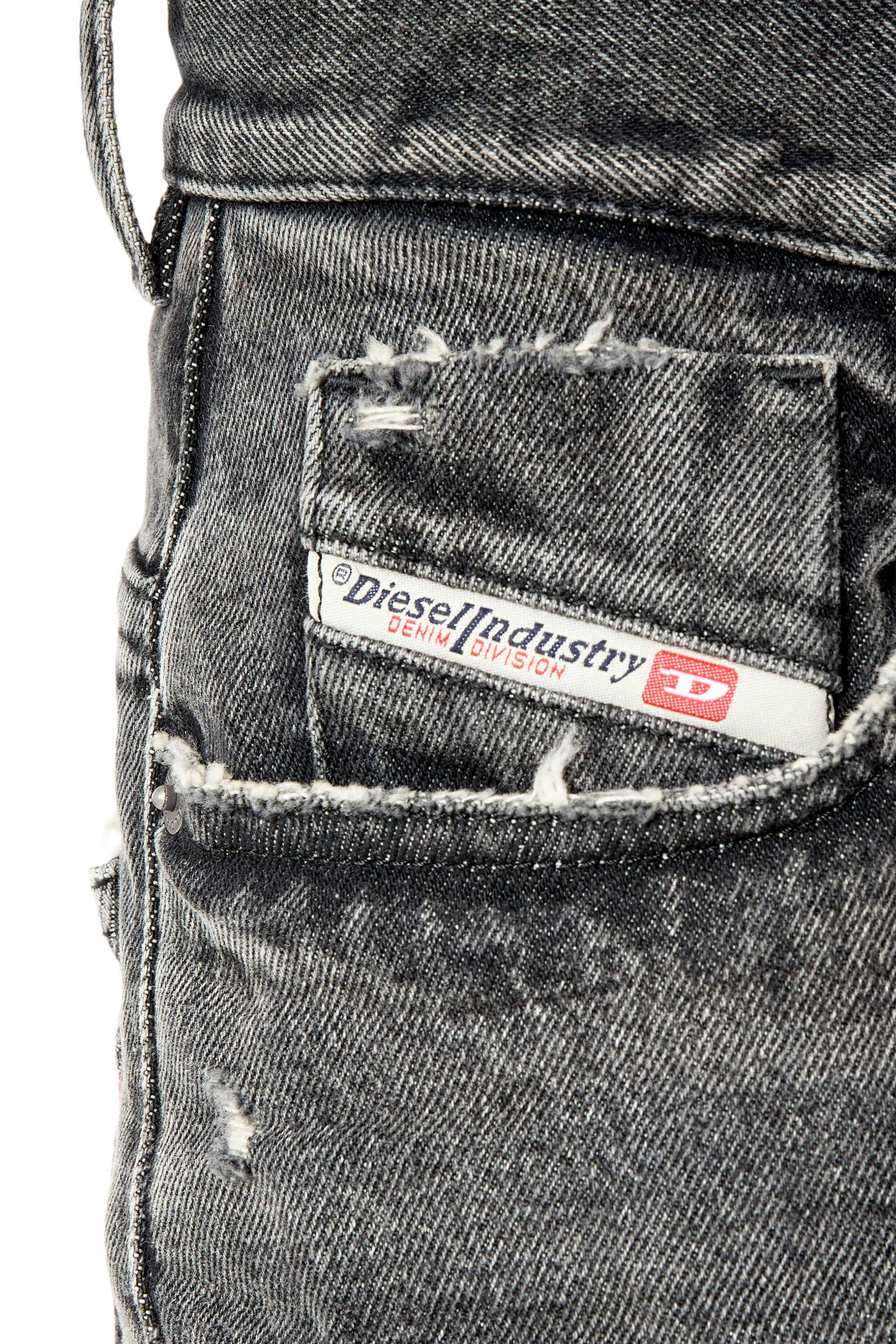 Diesel - Bootcut and Flare Jeans 2000 Widee 007K8, Female's SS23  デニム フレアレッグ ブーツカット ブラック in ブラック/ダークグレー - 4