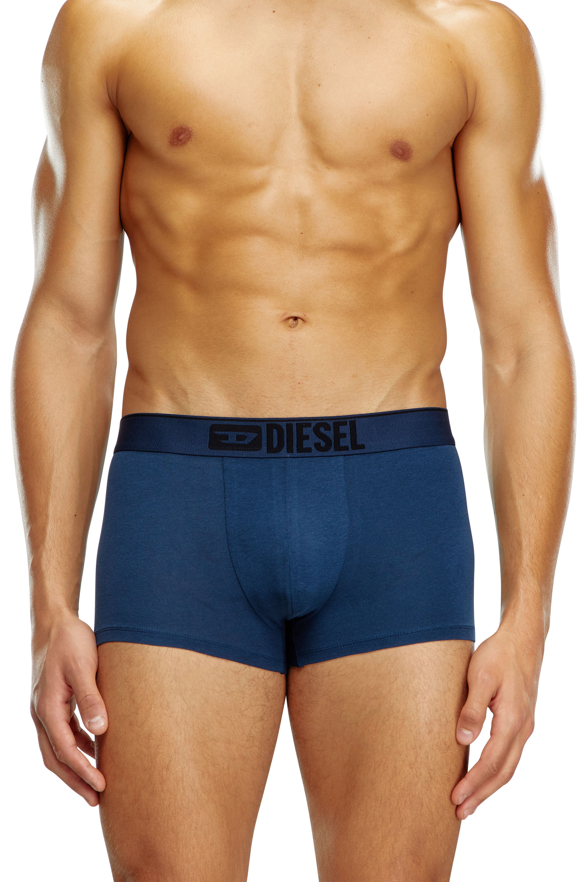 Diesel - UMBX-DAMIENTHREEPACK, Male's 3-pack boxer briefs plain and camo in ブルー/ブラック - 3