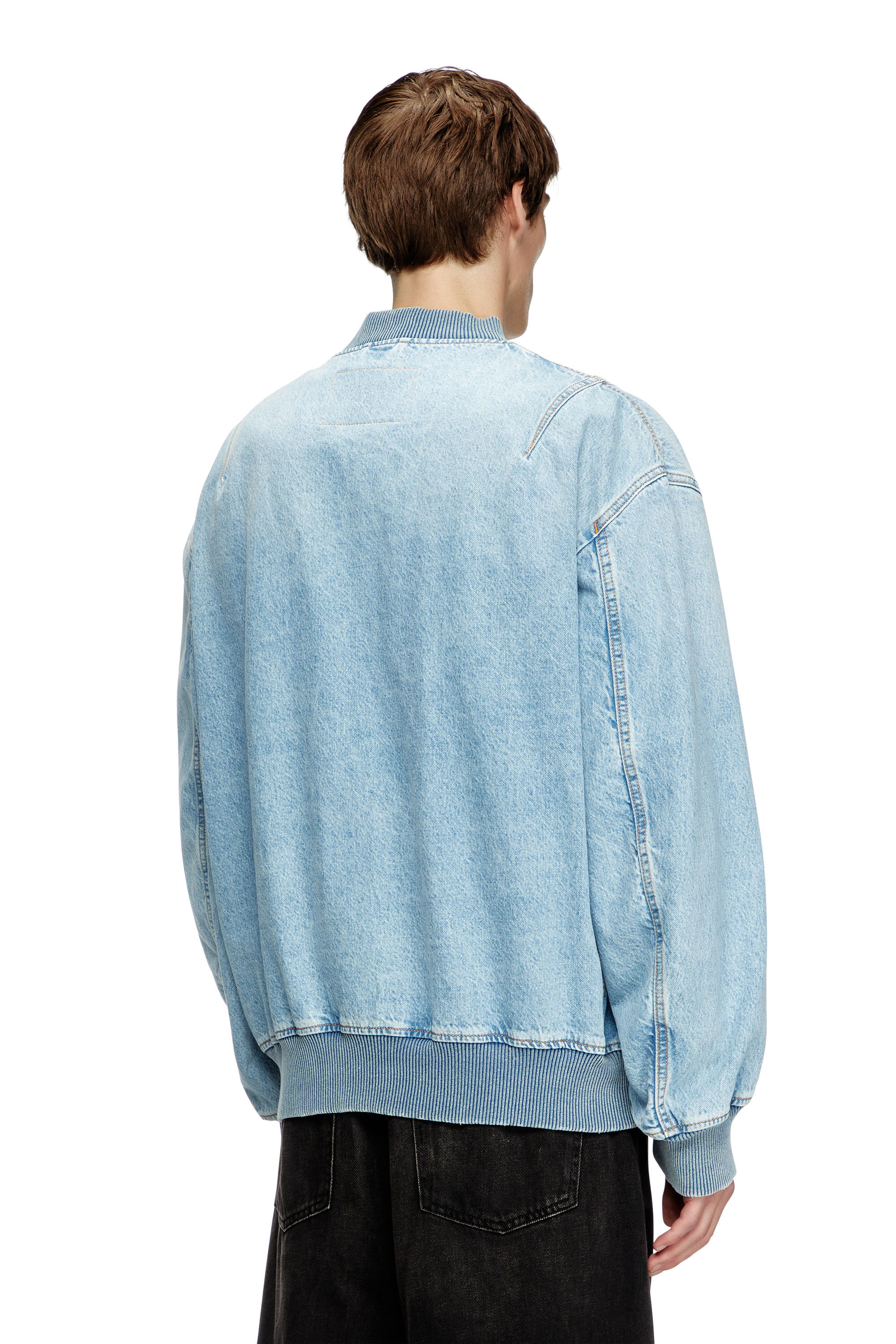 Diesel - D-VINZ, Male's Bomber jacket in denim in ライトブルー - 5