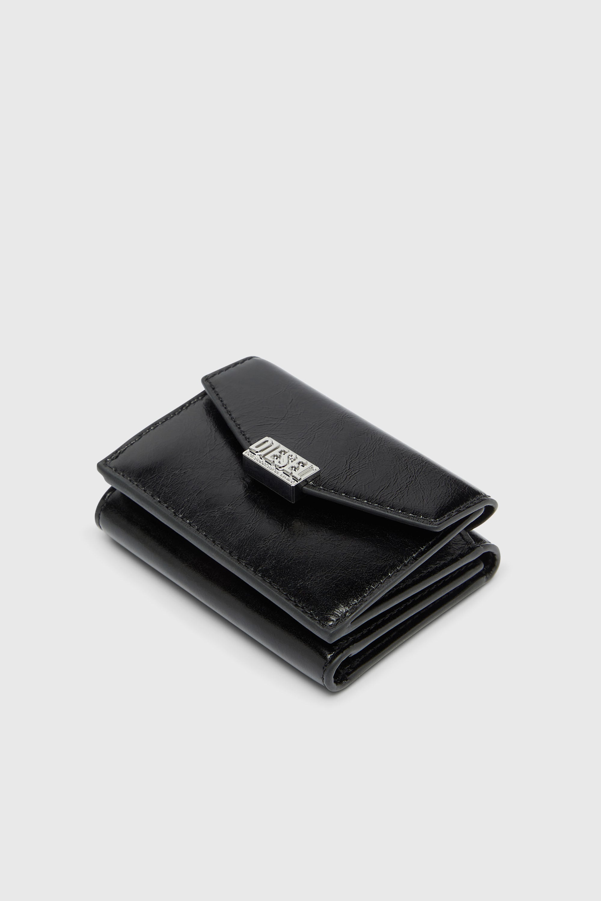 Diesel - D-ENVELOP TRI FOLD COIN XS II, Female's 三つ折りウォレット in ブラック - 4