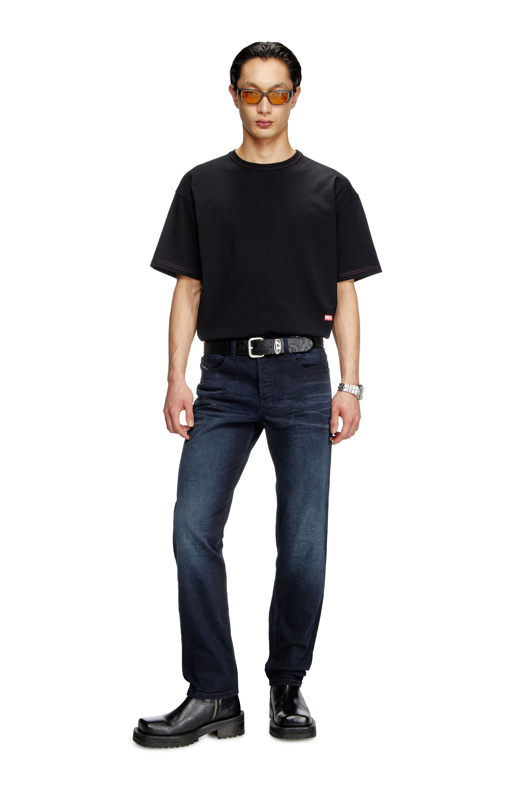 Diesel - Male's Regular Jeans 2023 D-Finitive 0BMBX, ダークブルー - 1