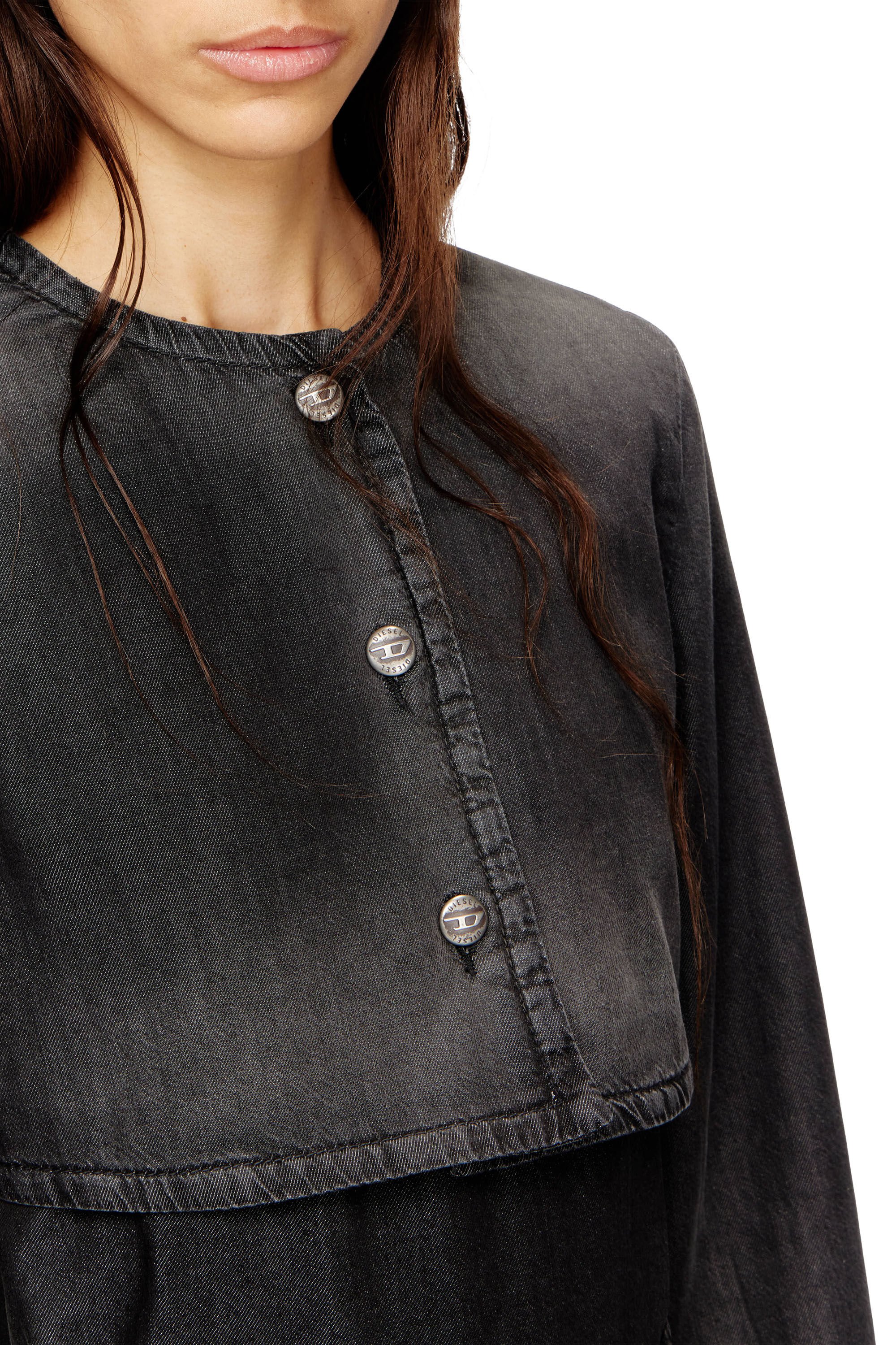 Diesel - DE-TERRI-S, Female's デニムジャケット in ブラック - 4