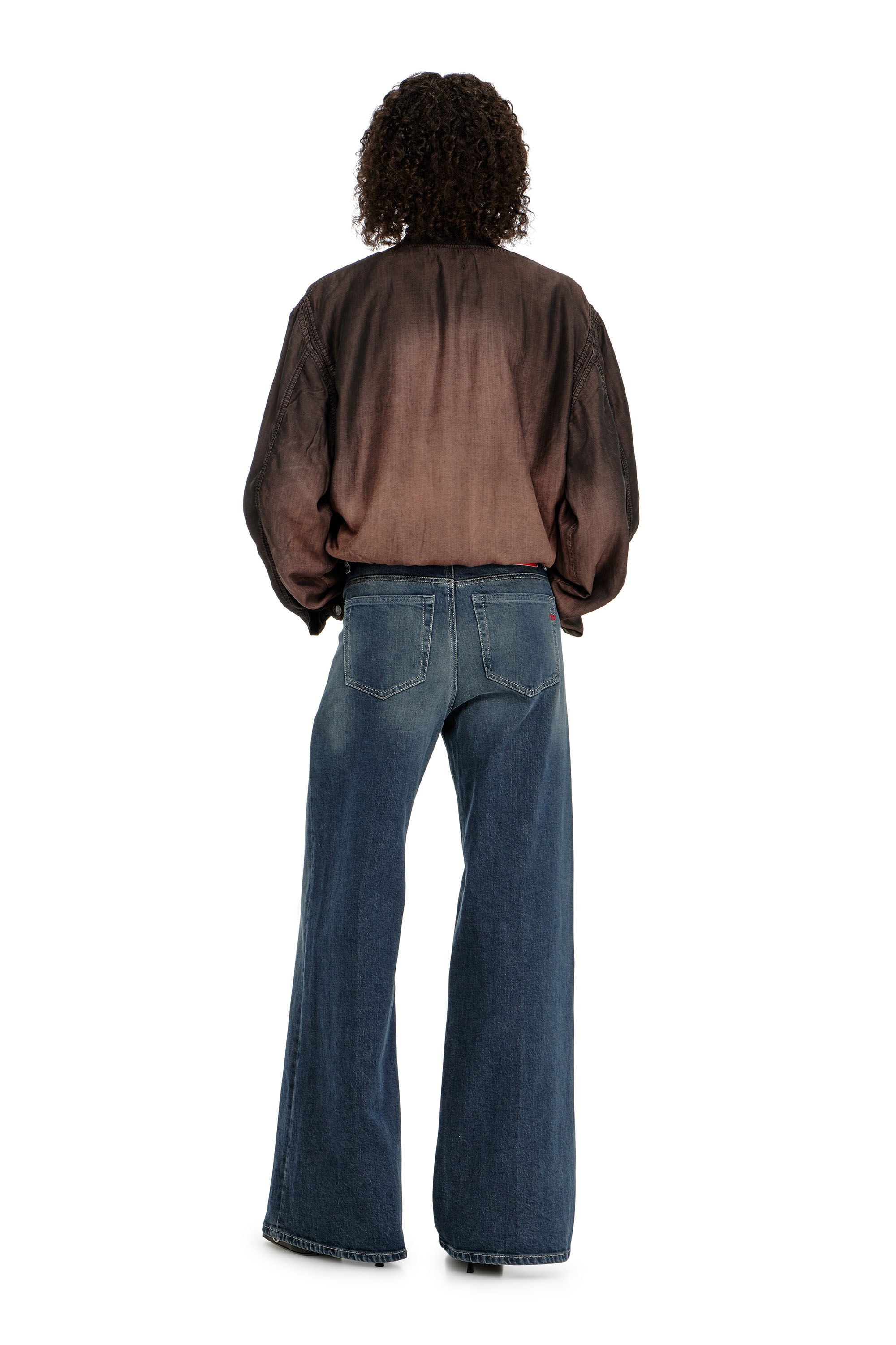 Diesel - Female's Flare Jeans 1978 D-Akemi 007EI, ダークブルー - 3