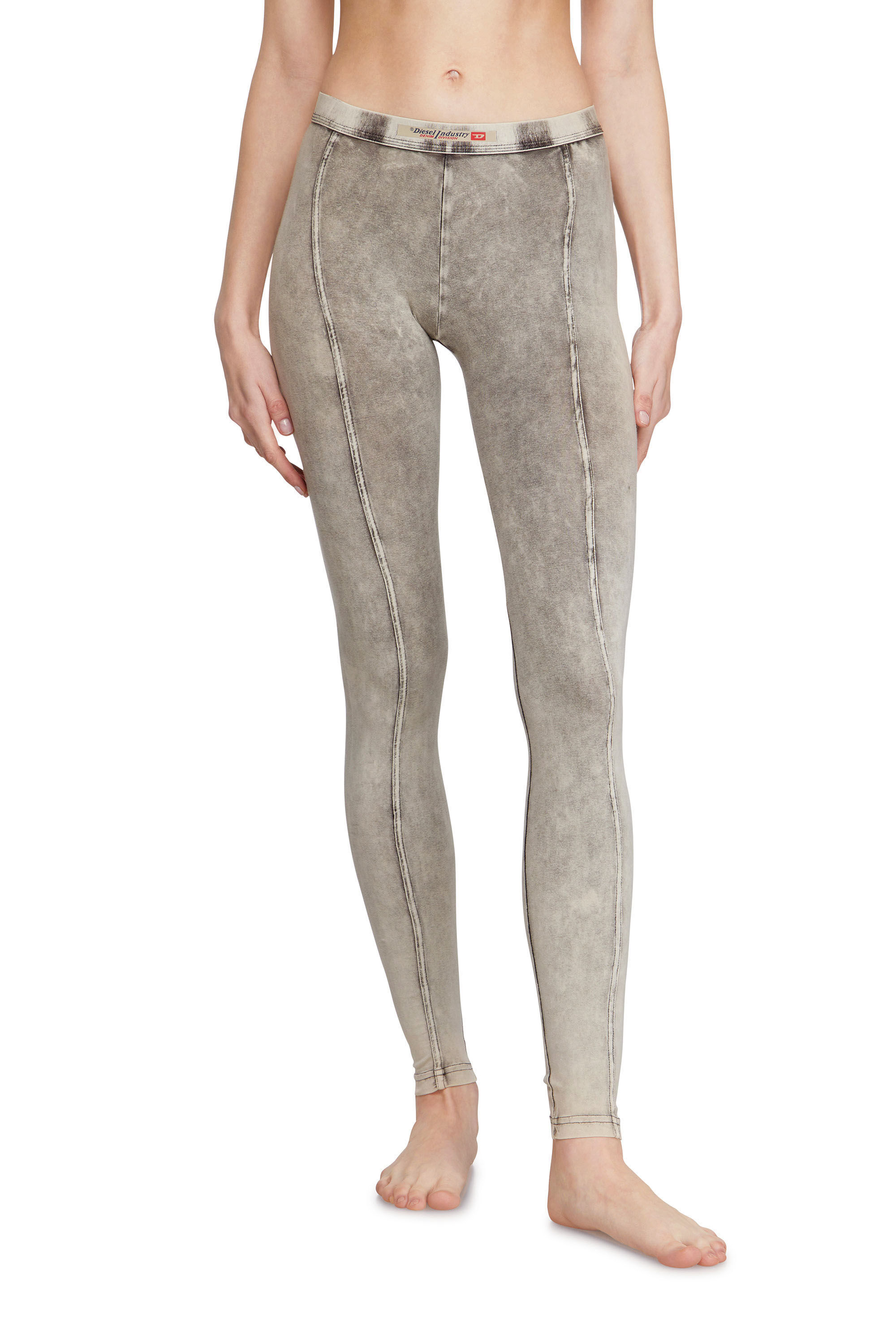 ATHENA-DNM Jeggings in denim-effect jersey｜グレー
