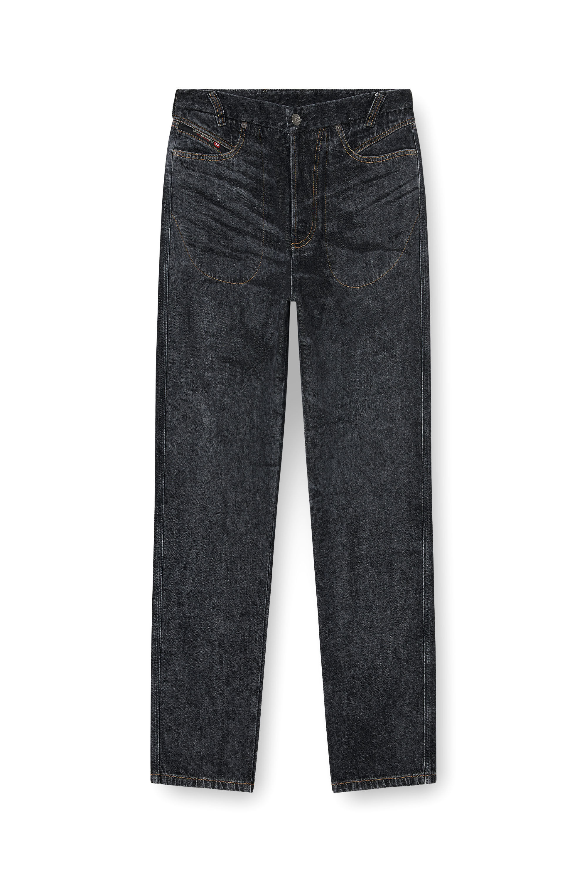 Diesel - Male's Relaxed Jeans D-Marcus 09Q24, ブラック/ダークグレー - 2