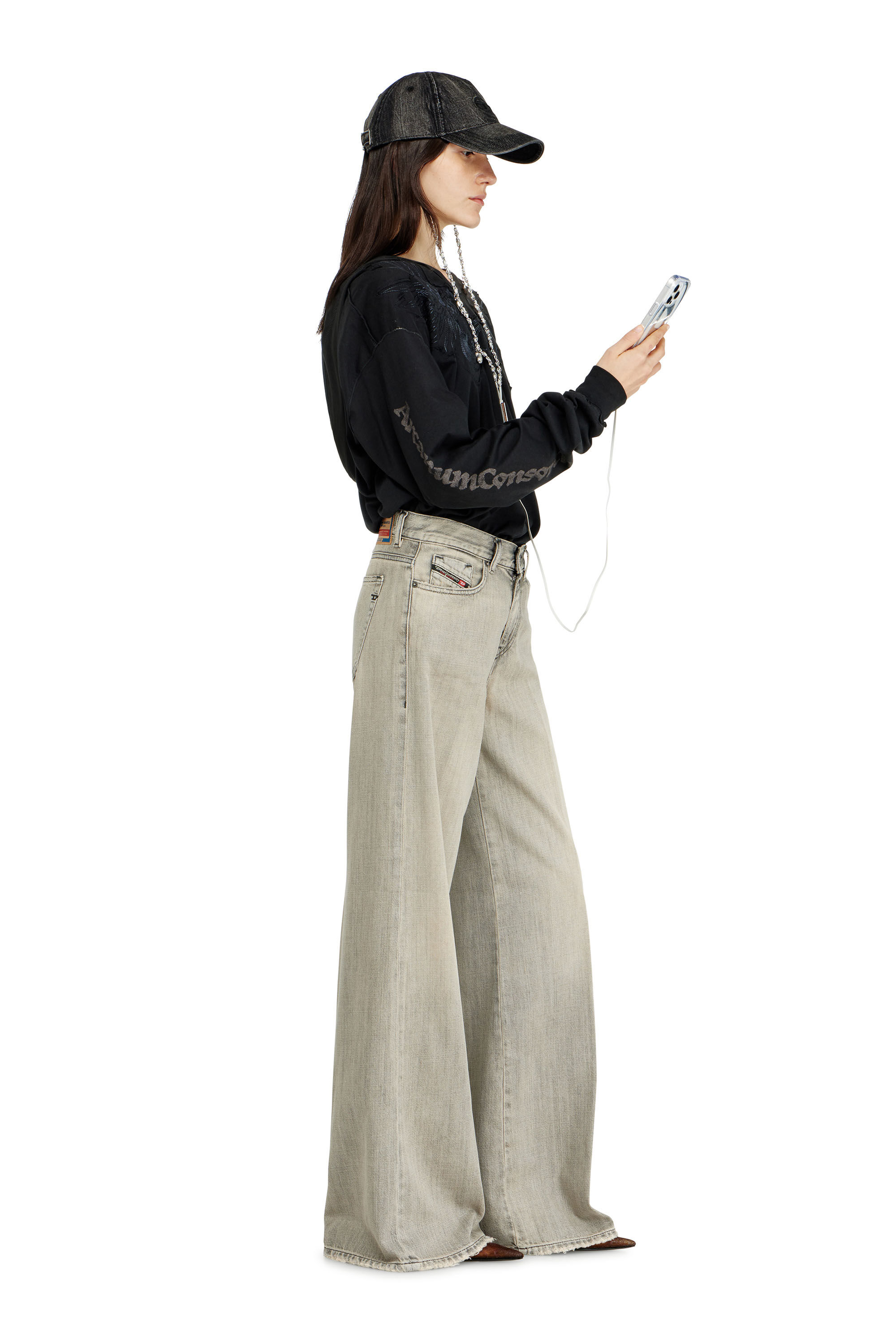 Diesel - Female's Flare Jeans 1978 D-Akemi 068RU, グレー - 1