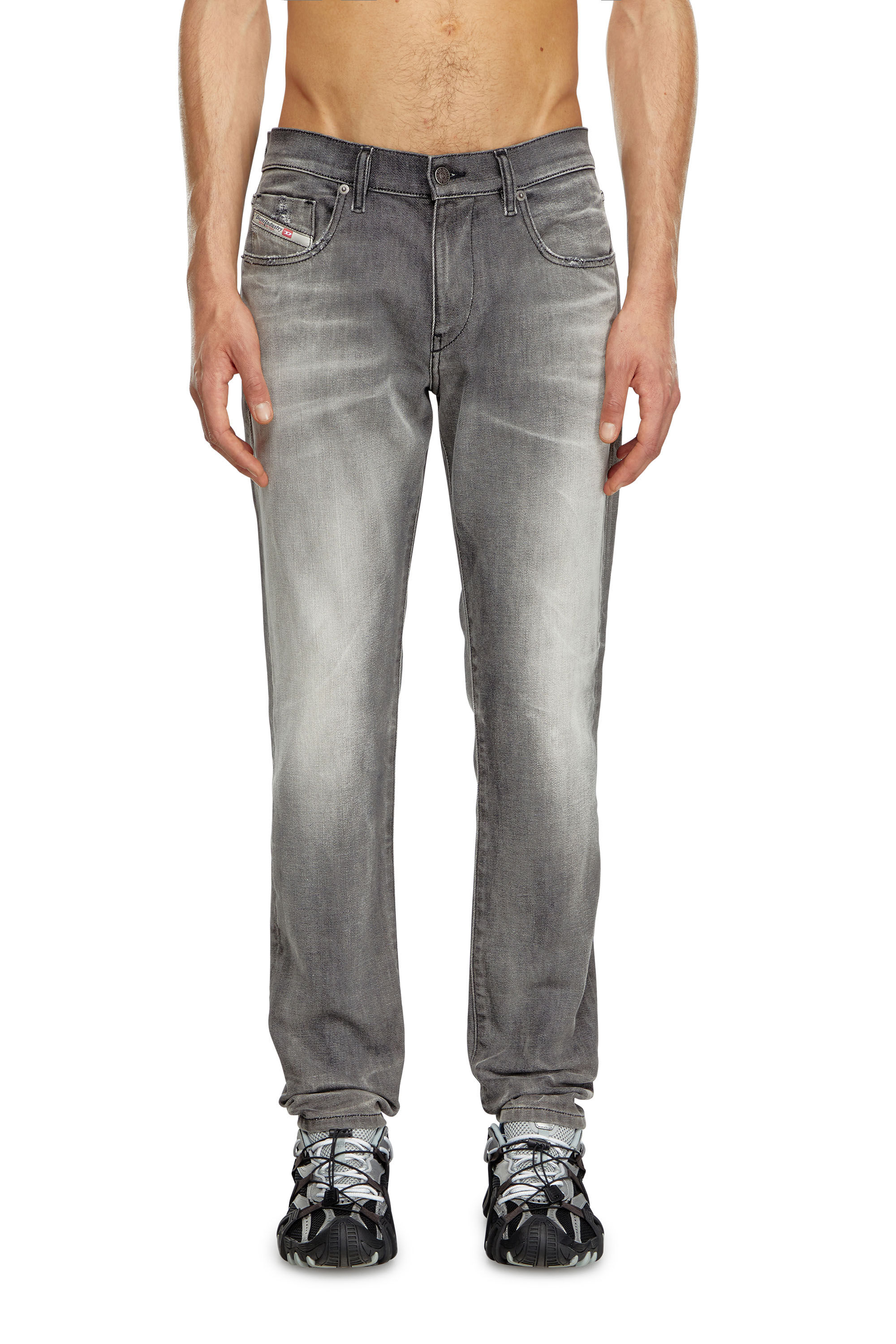 Diesel - Male's Slim Jeans 2019 D-Strukt 09J58, ダークグレー - 3