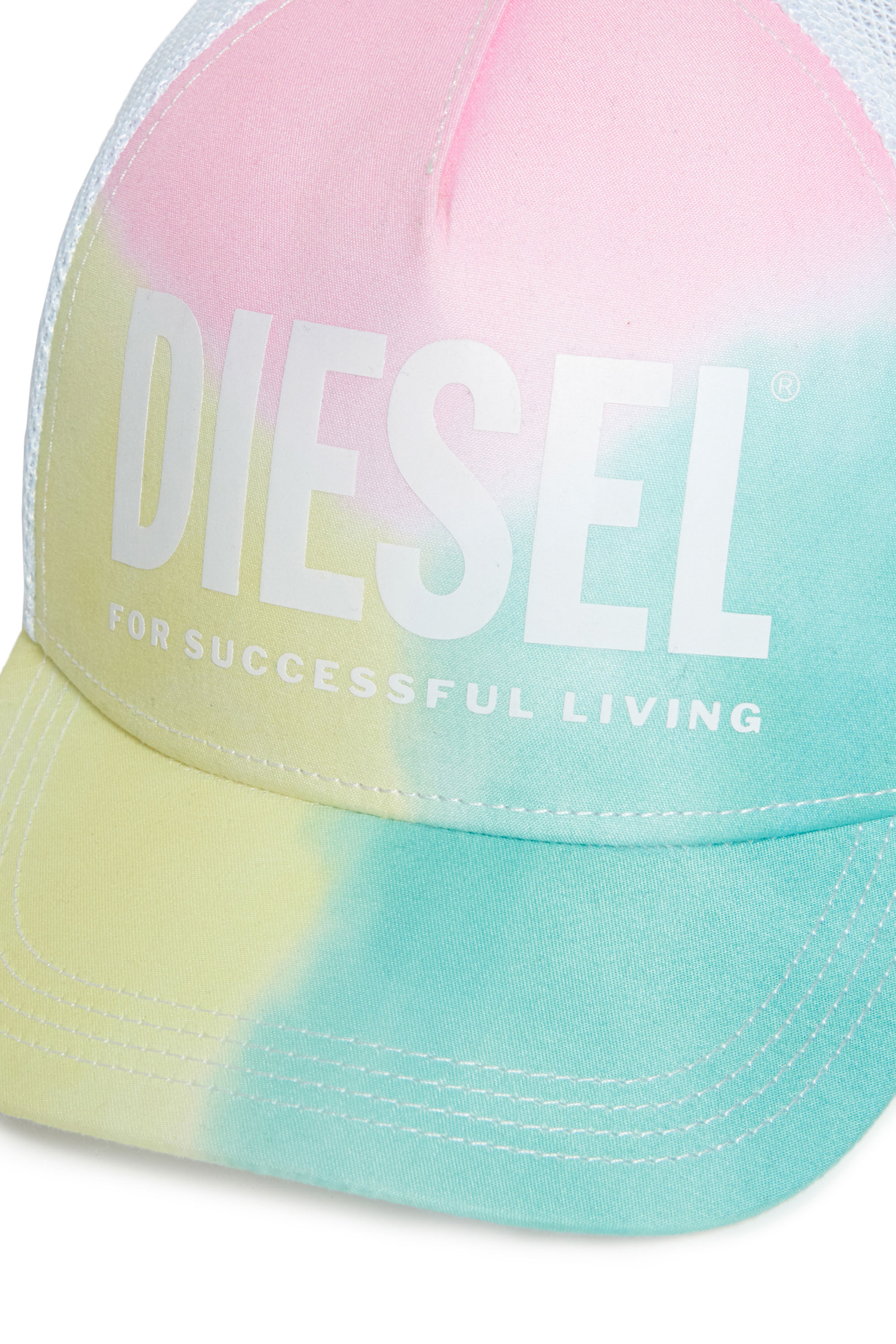 Diesel - FELEZ, Unisex's キッズ ベースボールキャップ メッシュ in マルチカラー/ホワイト - 3