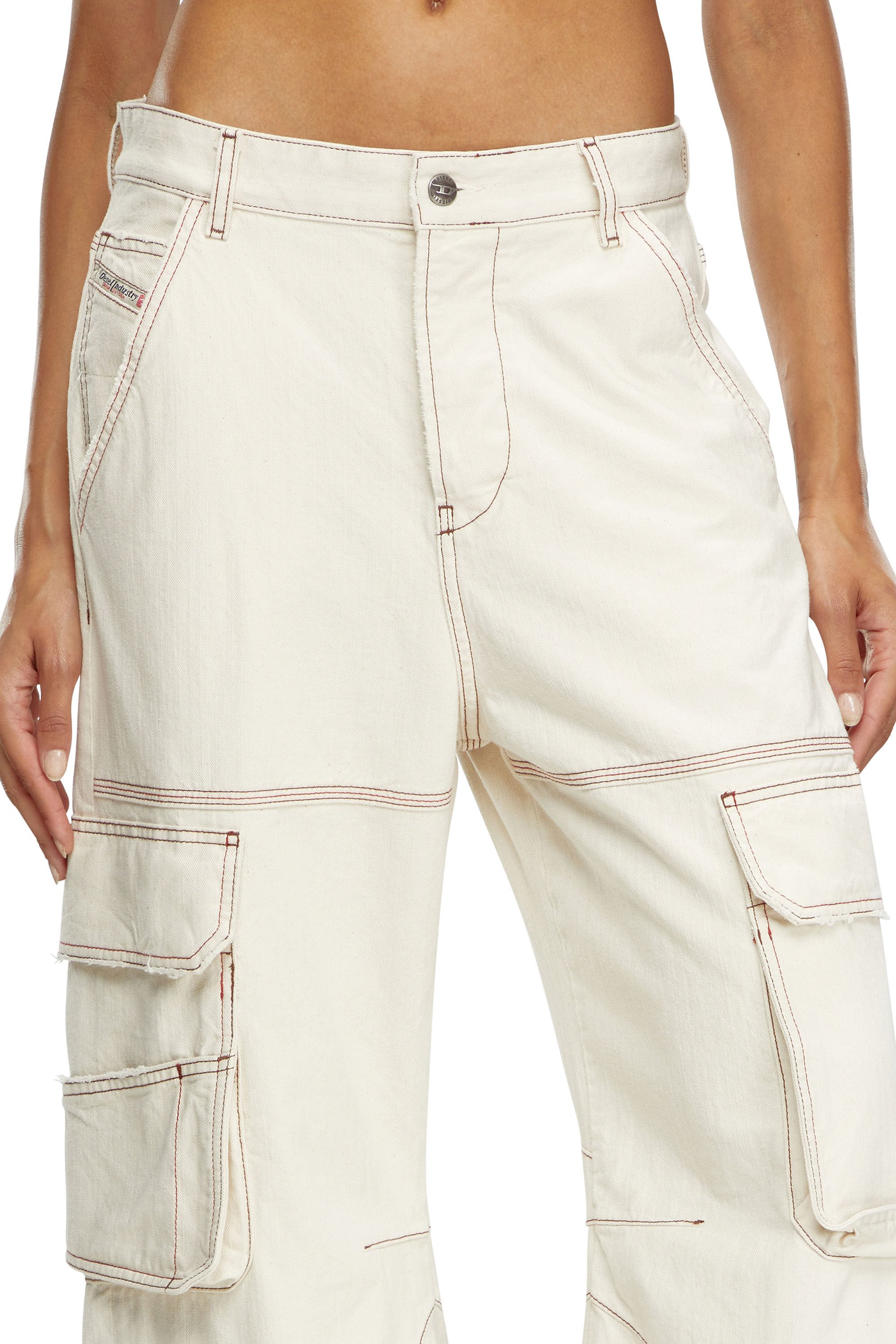 Diesel - Female's Relaxed Jeans 1996 D-Sire 0GRDQ, ホワイト - 5