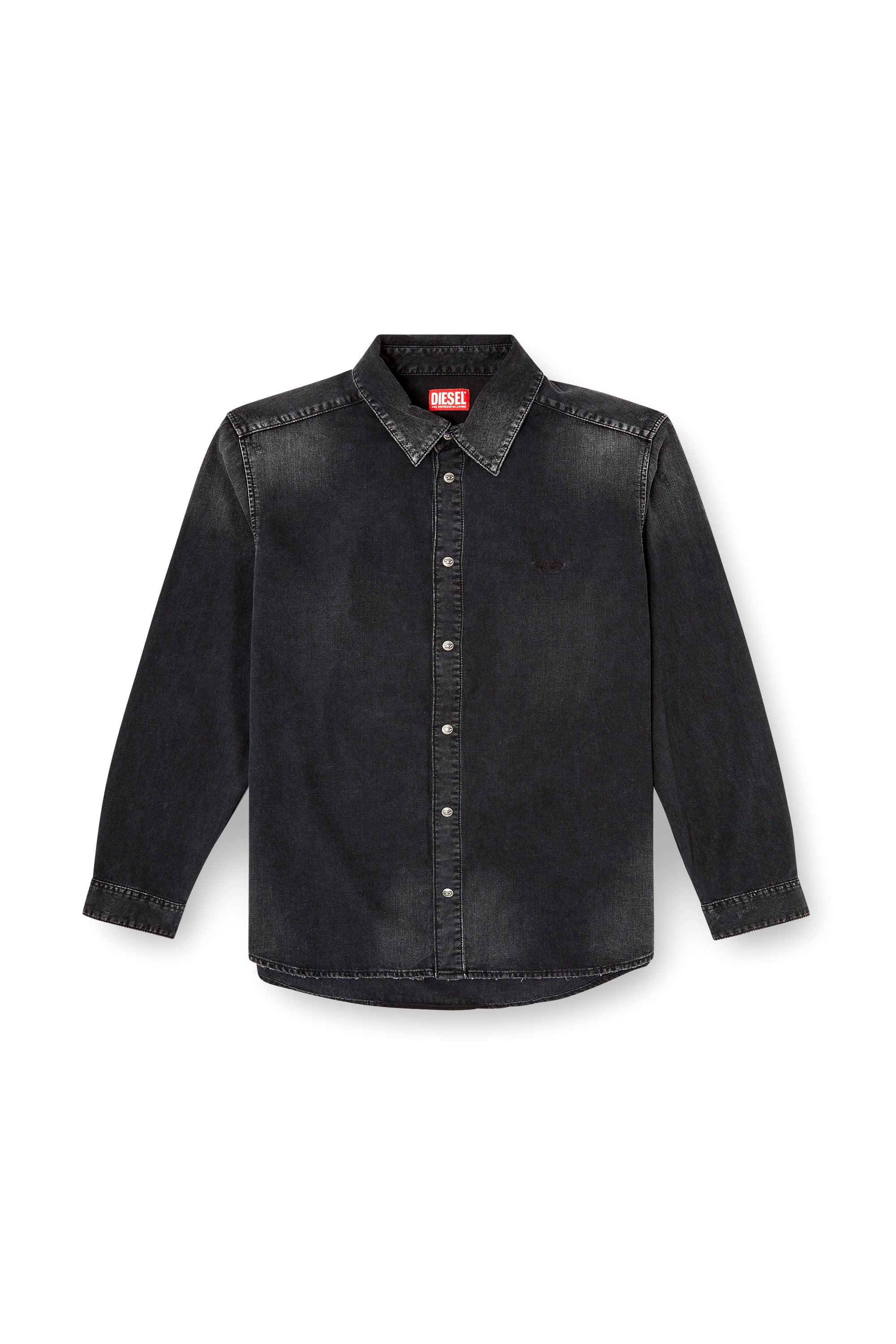 D-SIMPLY Long-sleeve denim shirt｜ブラック｜メンズ｜DIESEL