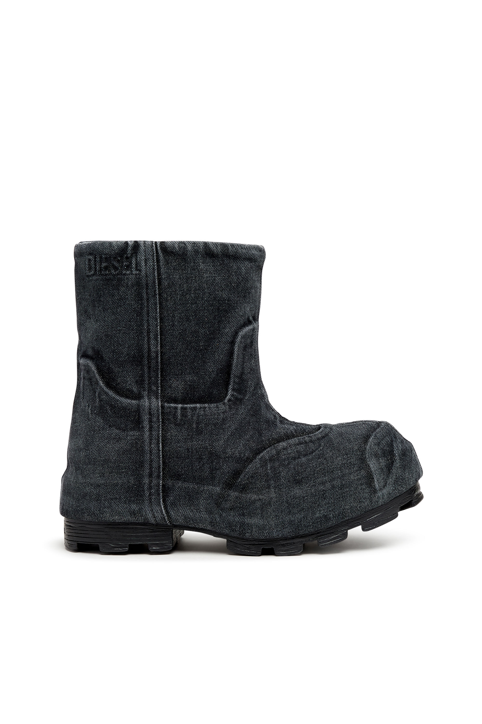 Diesel - D-HAMMER CH MD, Unisex's デニムアンクルブーツ in ブラック - 2
