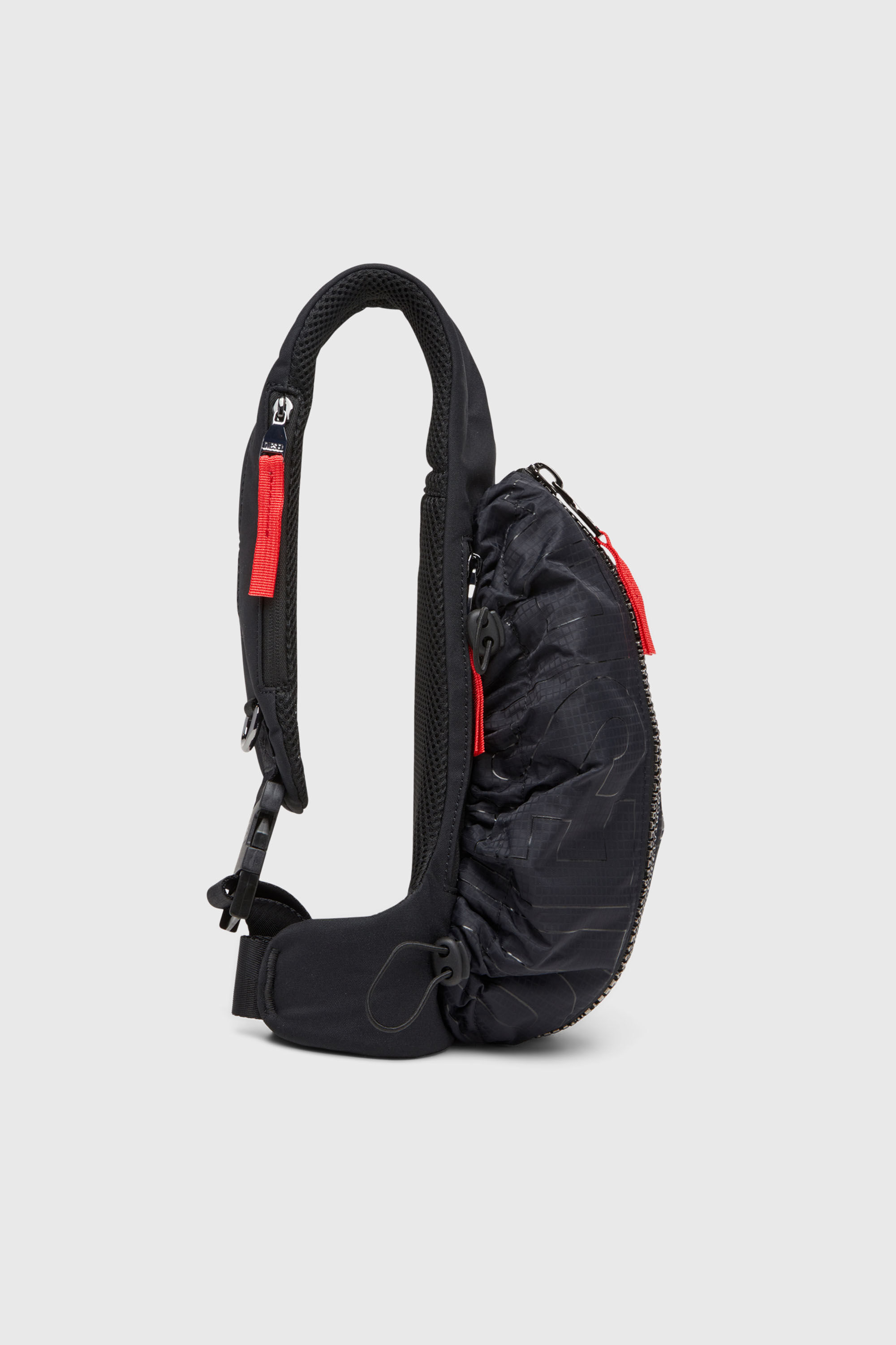 ZIP-D CROSSBODY X Zip-D-Sling bag in check-jacquard shell