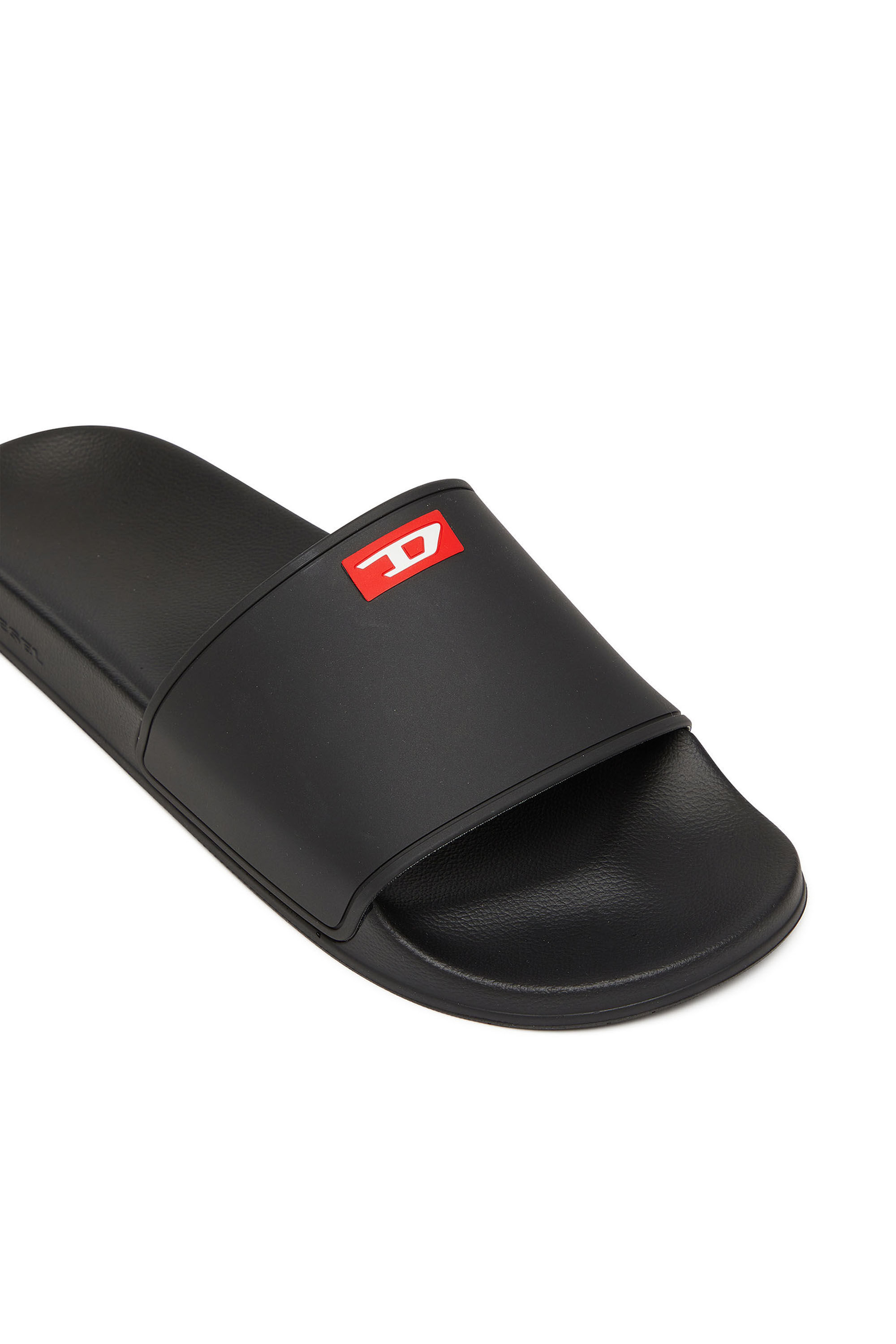 Diesel - SA-SWIM, Male's Sa-Swim-Rubber pool slides with D logo in ブラック - 6