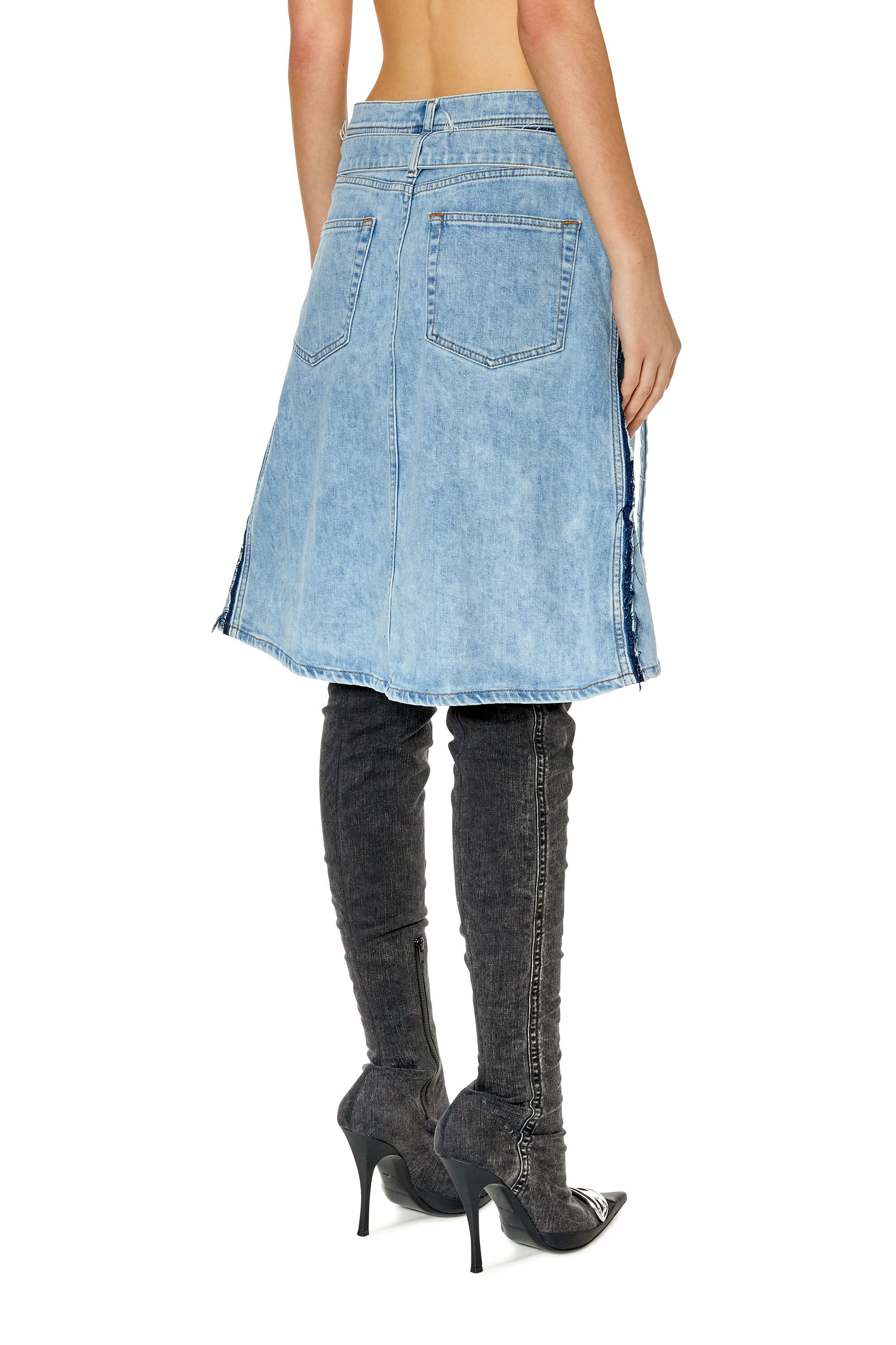 DE-PENDENCE-MID（WOMEN）: Aラインラップスカート｜ディーゼル