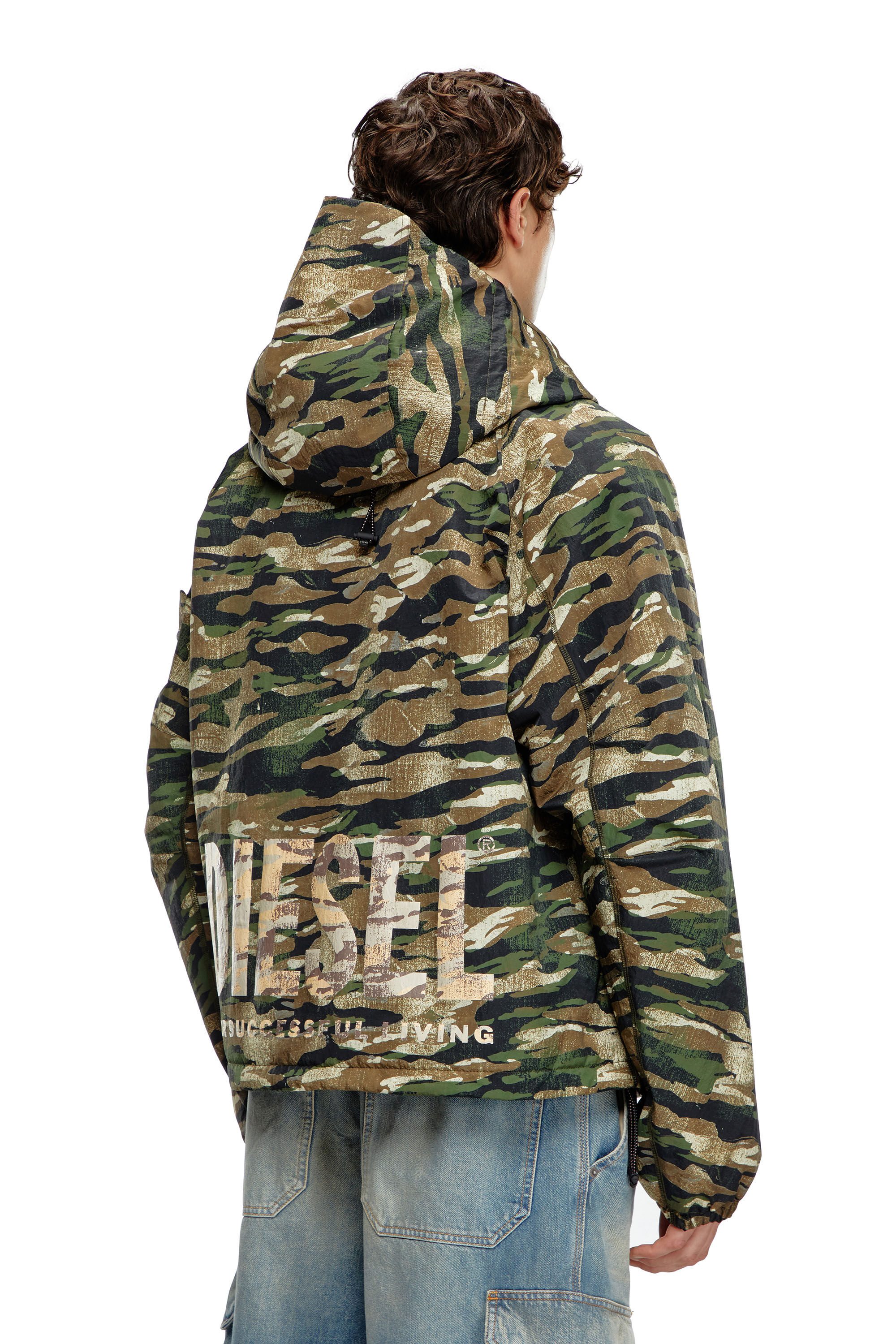 【限定販売】 AMWT-BERNARD-WT24 Camouflage hooded jacket｜マルチカラー｜メンズ｜DIESEL 洋画・外国映画