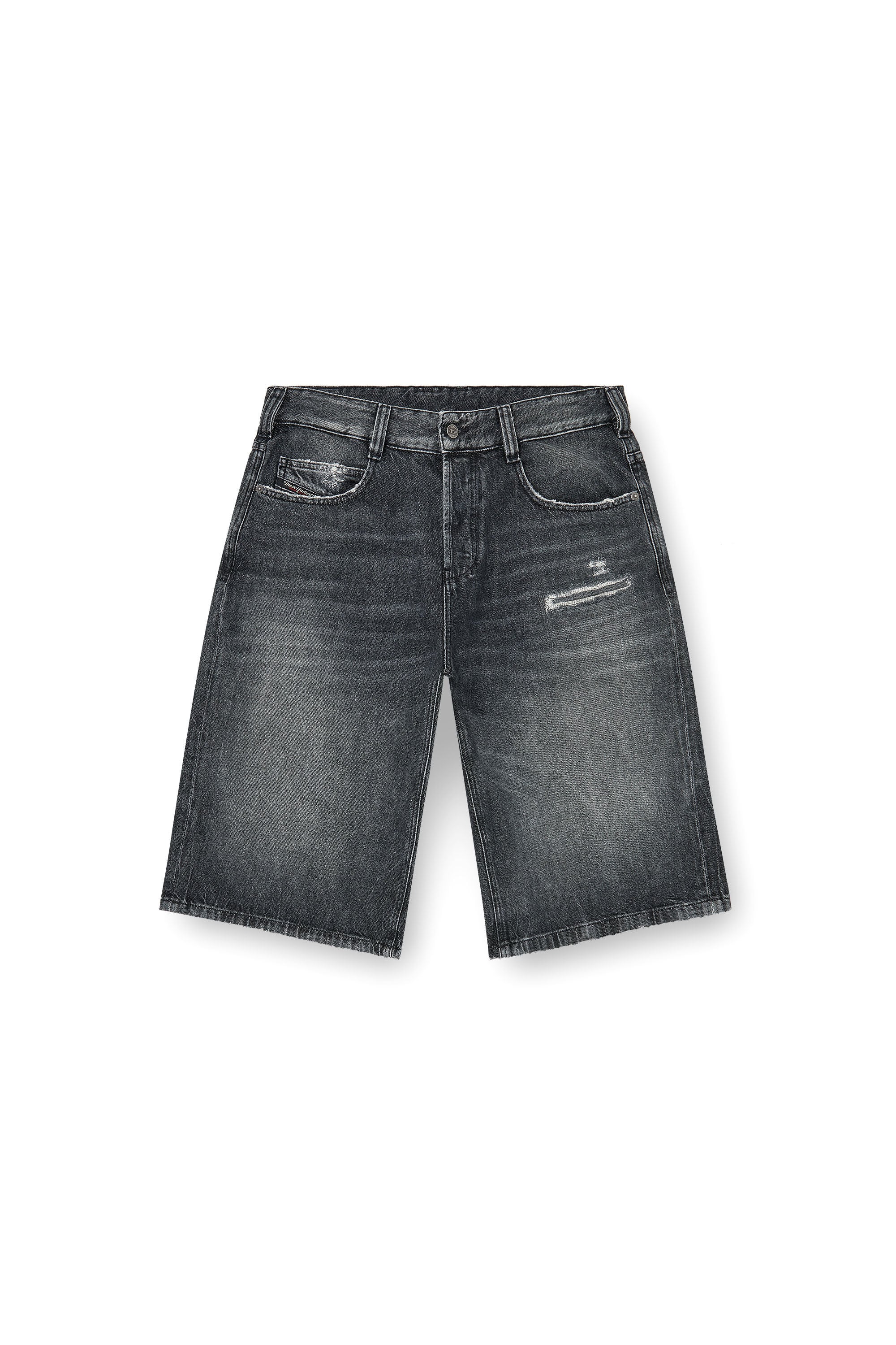 Diesel - D-ENIM-M-SHORT, Unisex's デニムショートパンツ in グレー - 2