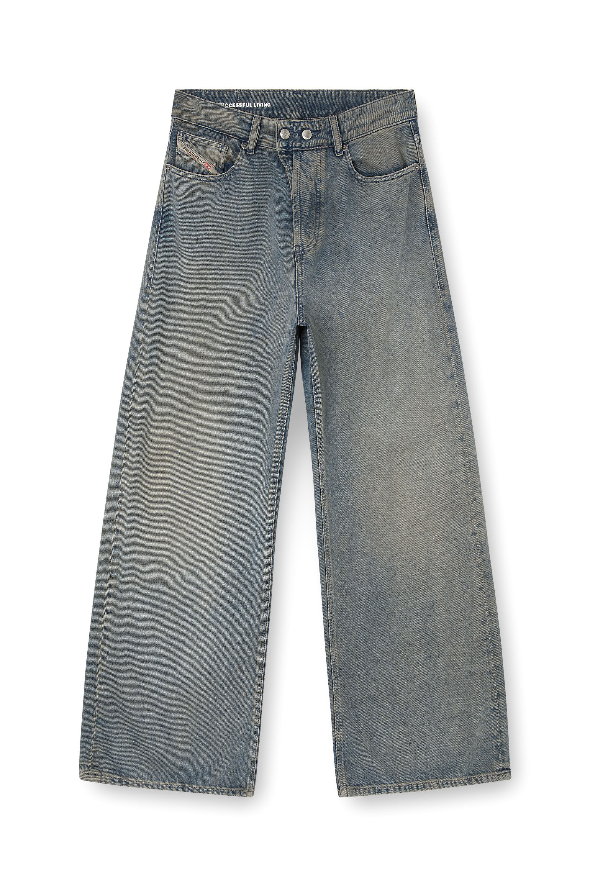 Diesel - Female's Relaxed Jeans 1996 D-Sire 09N24, ミディアムブルー - 2