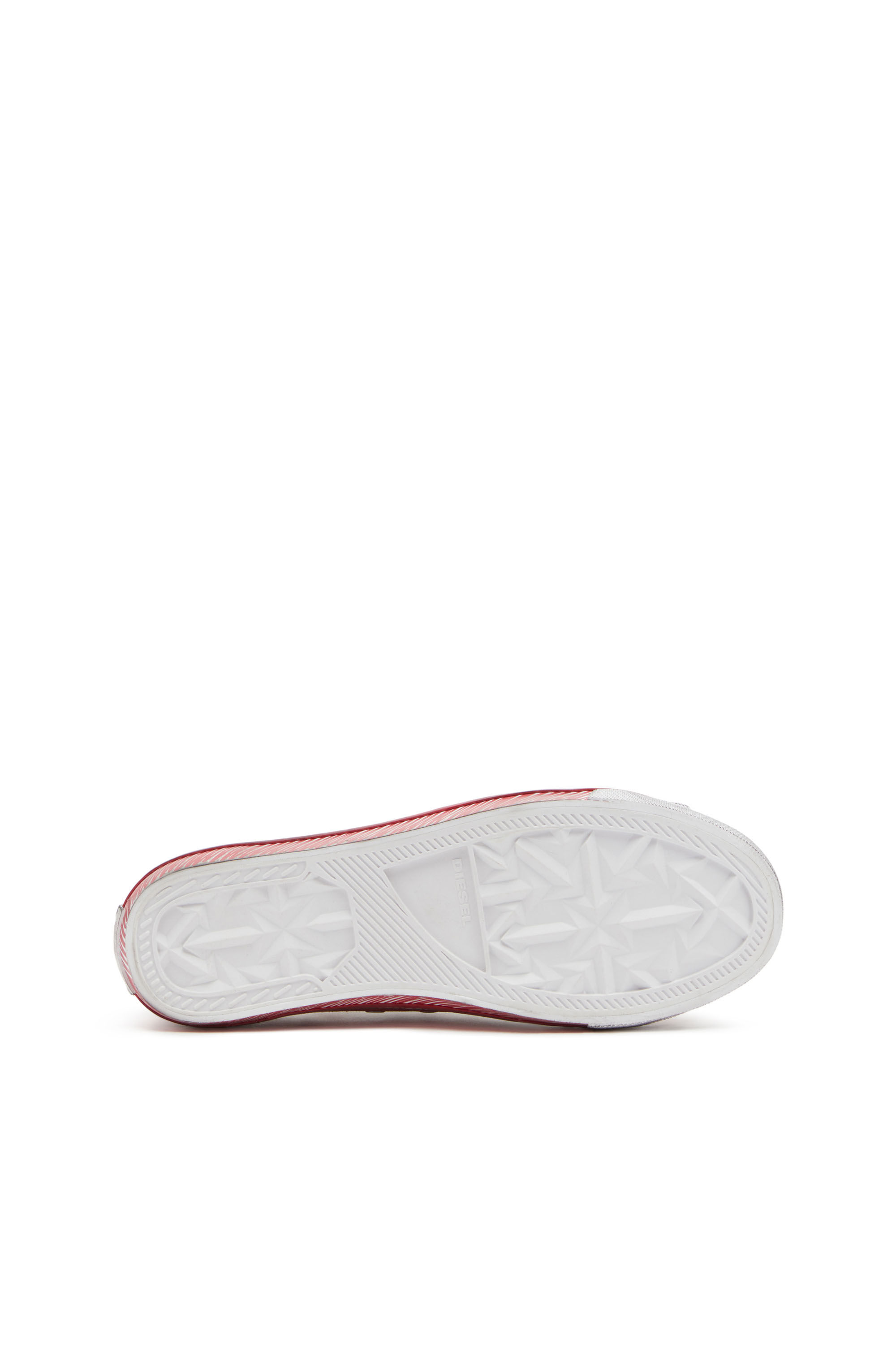 Diesel - S-ATHOS LOW, Male's プリントキャンバス ローカットスニーカー - S-Athos Low in ホワイト/レッド/ブルー - 4