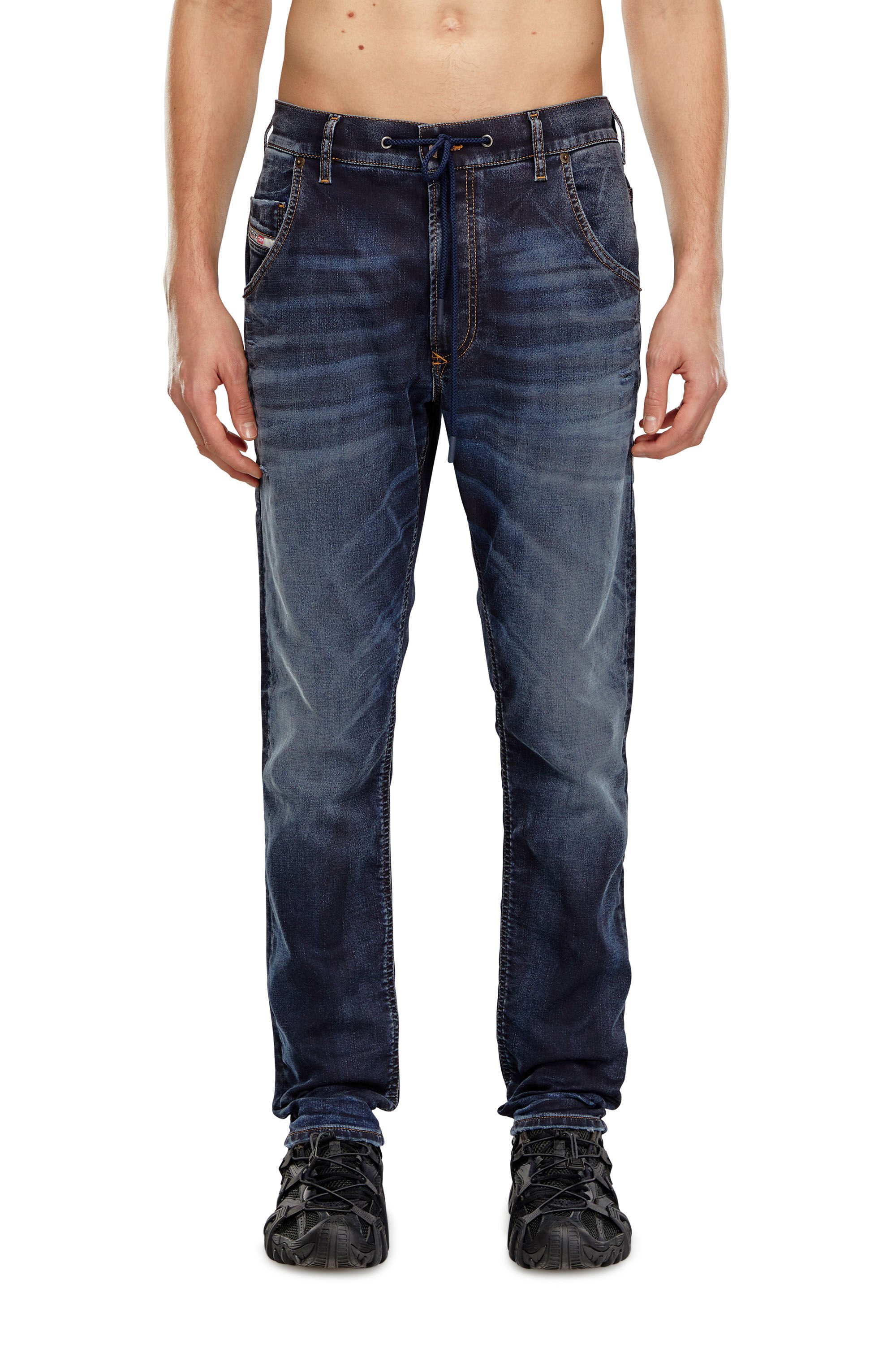 Diesel - Male's Regular 2030 D-Krooley Joggjeans® 09I18, ダークブルー - 2