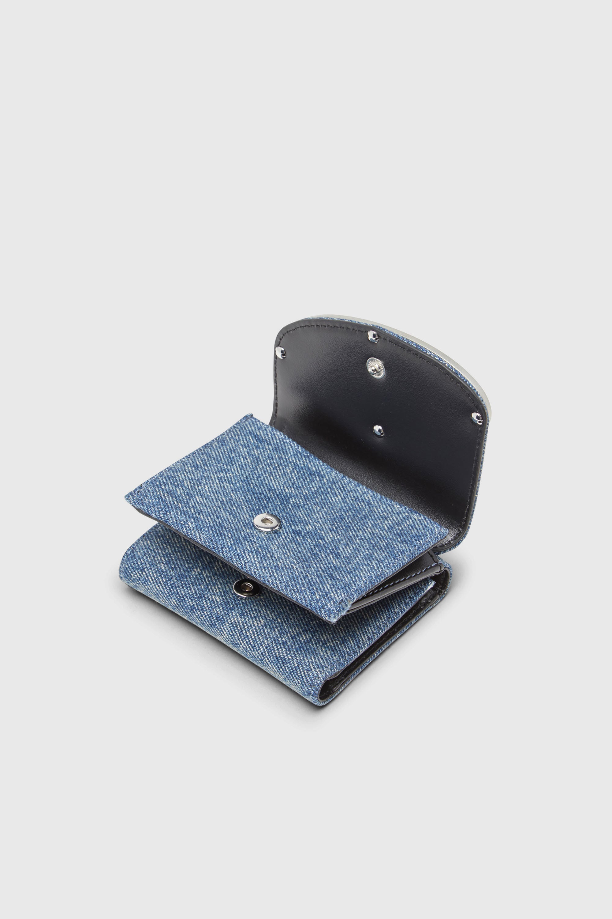 Diesel - 1DR TRI FOLD COIN XS II, Female's 三つ折りウォレット in ブルー - 3