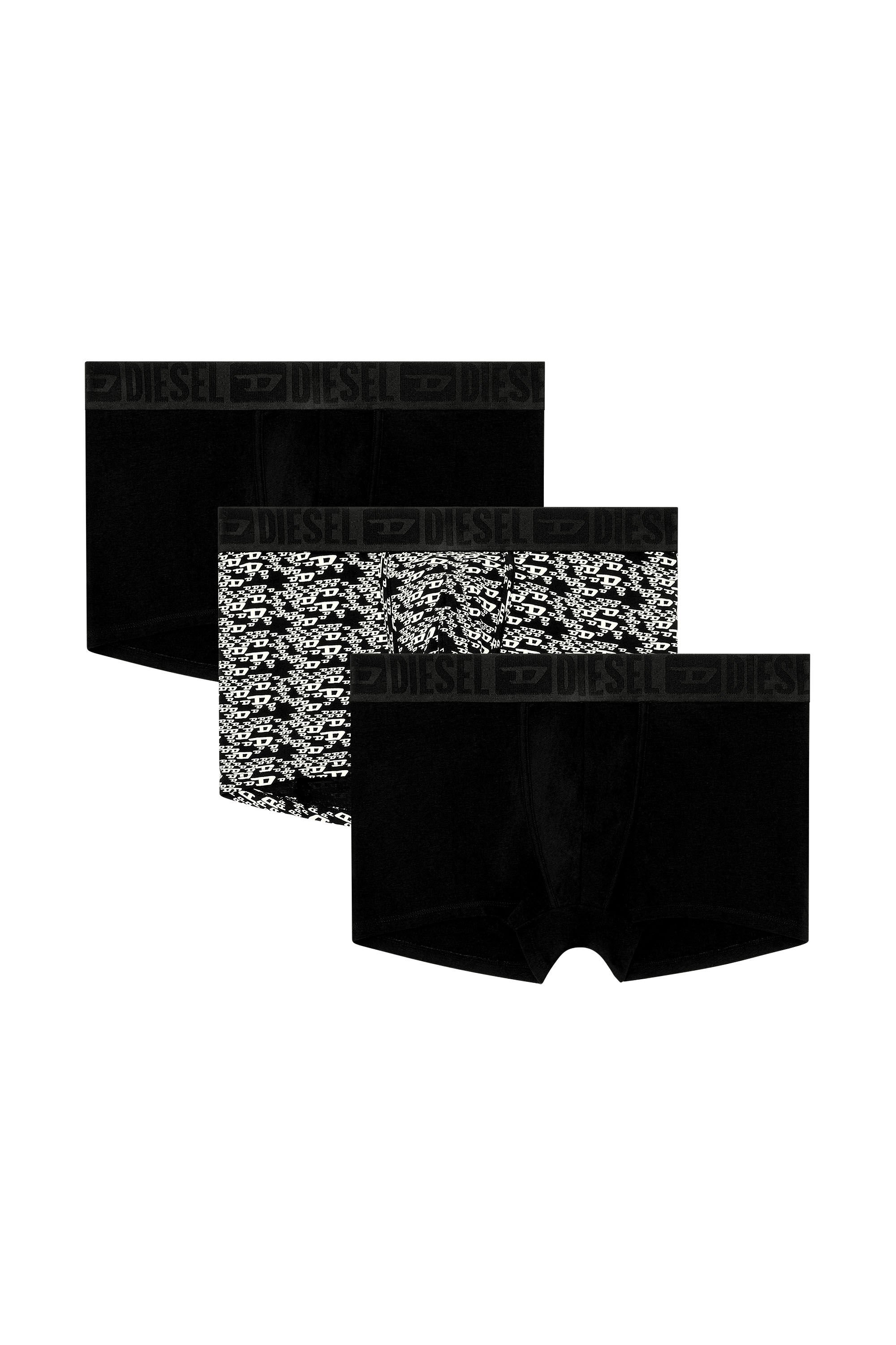 Diesel - MIKE-D-CORE-3PACK, Male's ボクサーパンツ 3枚パック in ブラック/ホワイト - 2