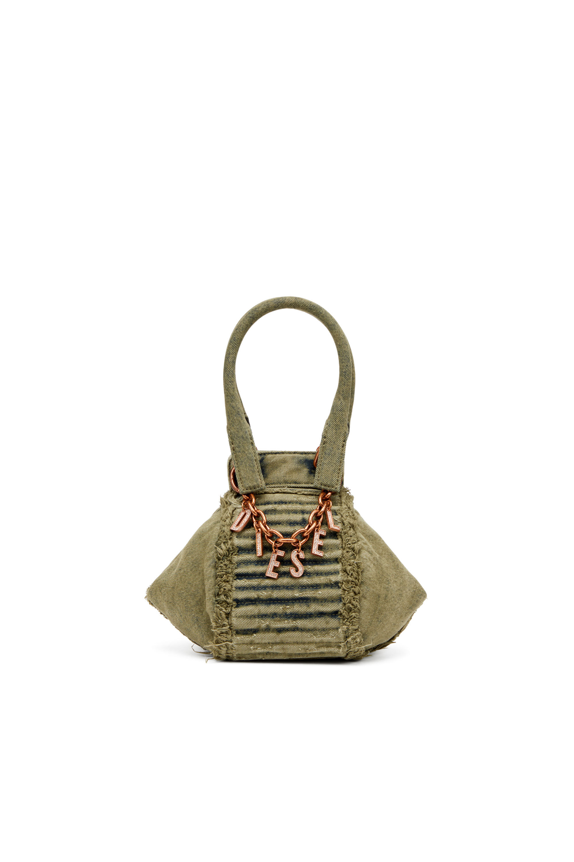 Diesel - D-VINA-XS, Female's D-Vina-Xs-Handbag in distressed denim in ミリタリーグリーン - 2