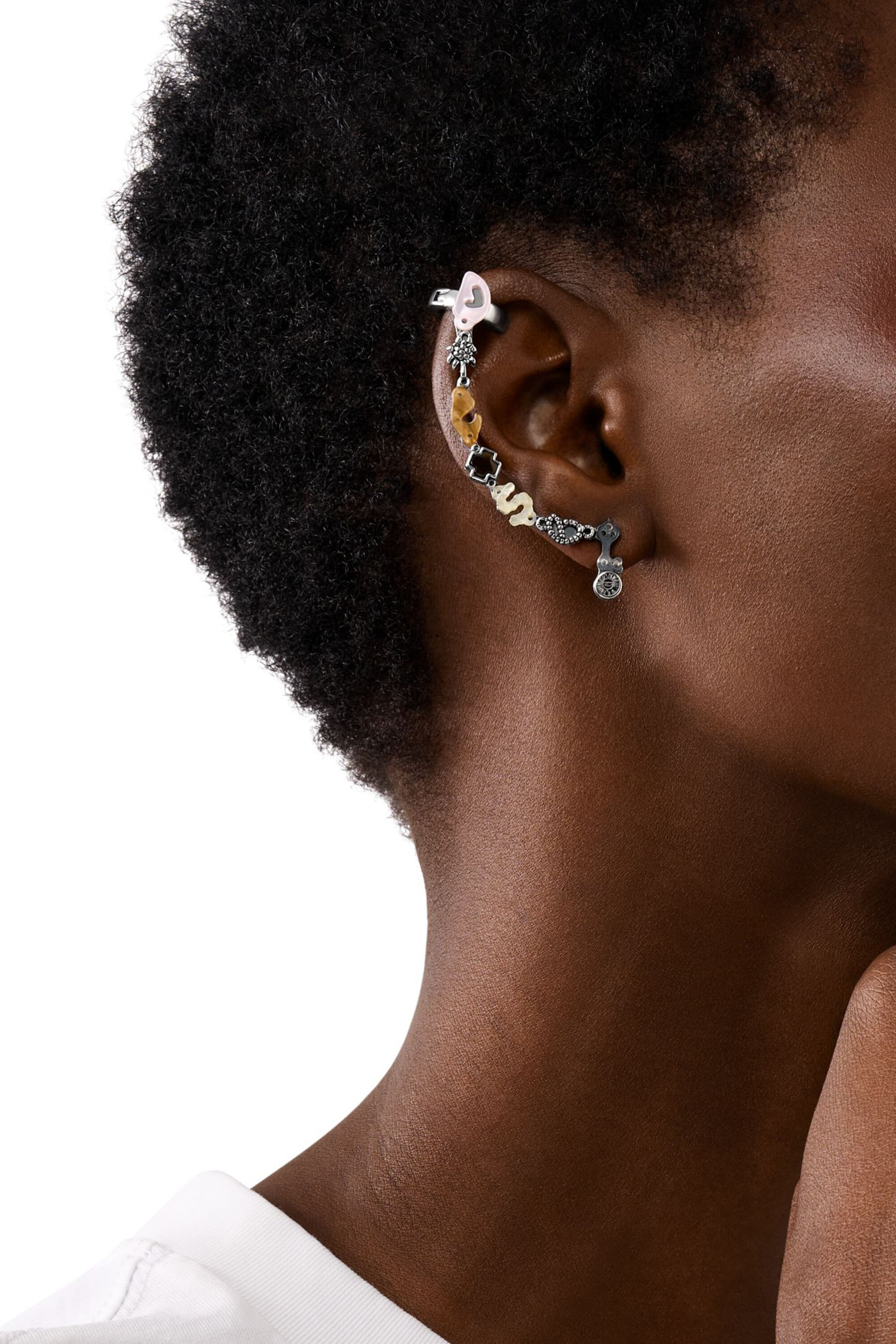 Diesel - DX1563040 JEWEL, Unisex's Stainless Steel Cuff Earring in マルチカラー - 4